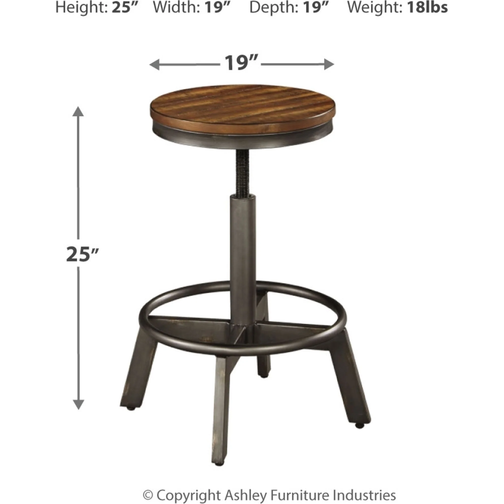 Torjin Adjustable Height Stool - Image 4