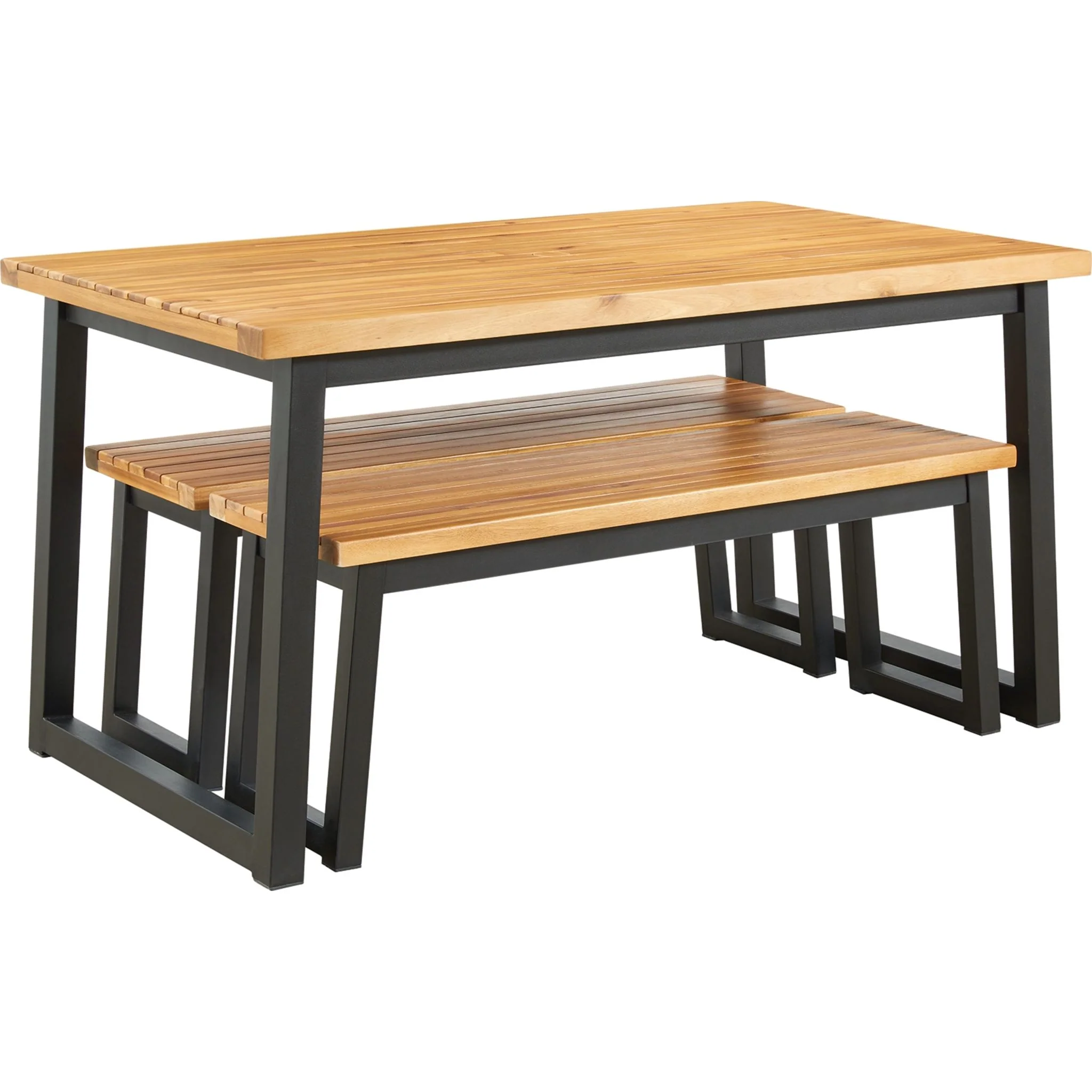 Outdoor Town Wood 3 Piece Table Set - Image 3