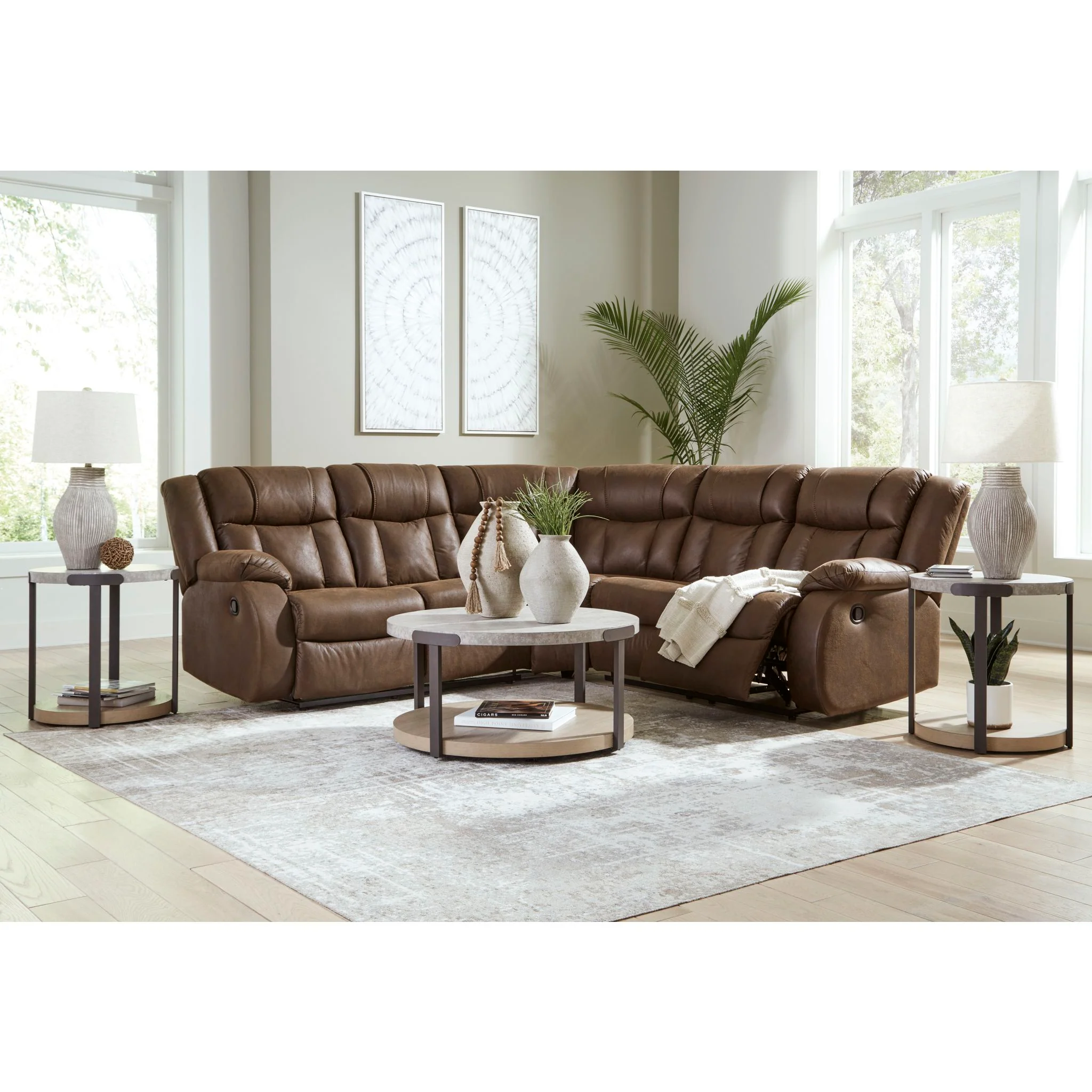 Trail Boys 2 Piece Reclining Sectional - Image 5