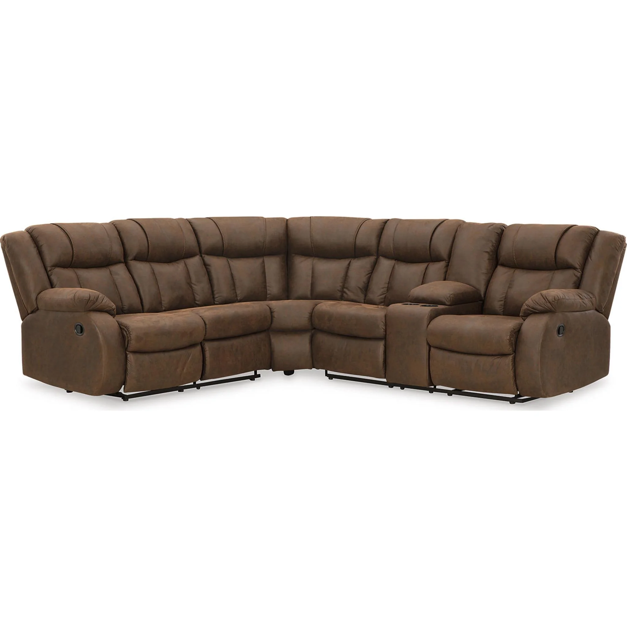 Trail Boys 2 Piece Reclining Sectional with Console - Image 12