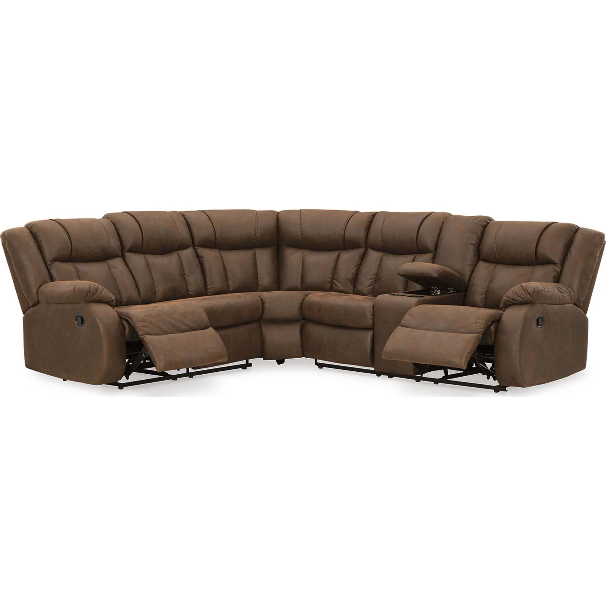 Trail Boys 2 Piece Reclining Sectional with Console - Image 13