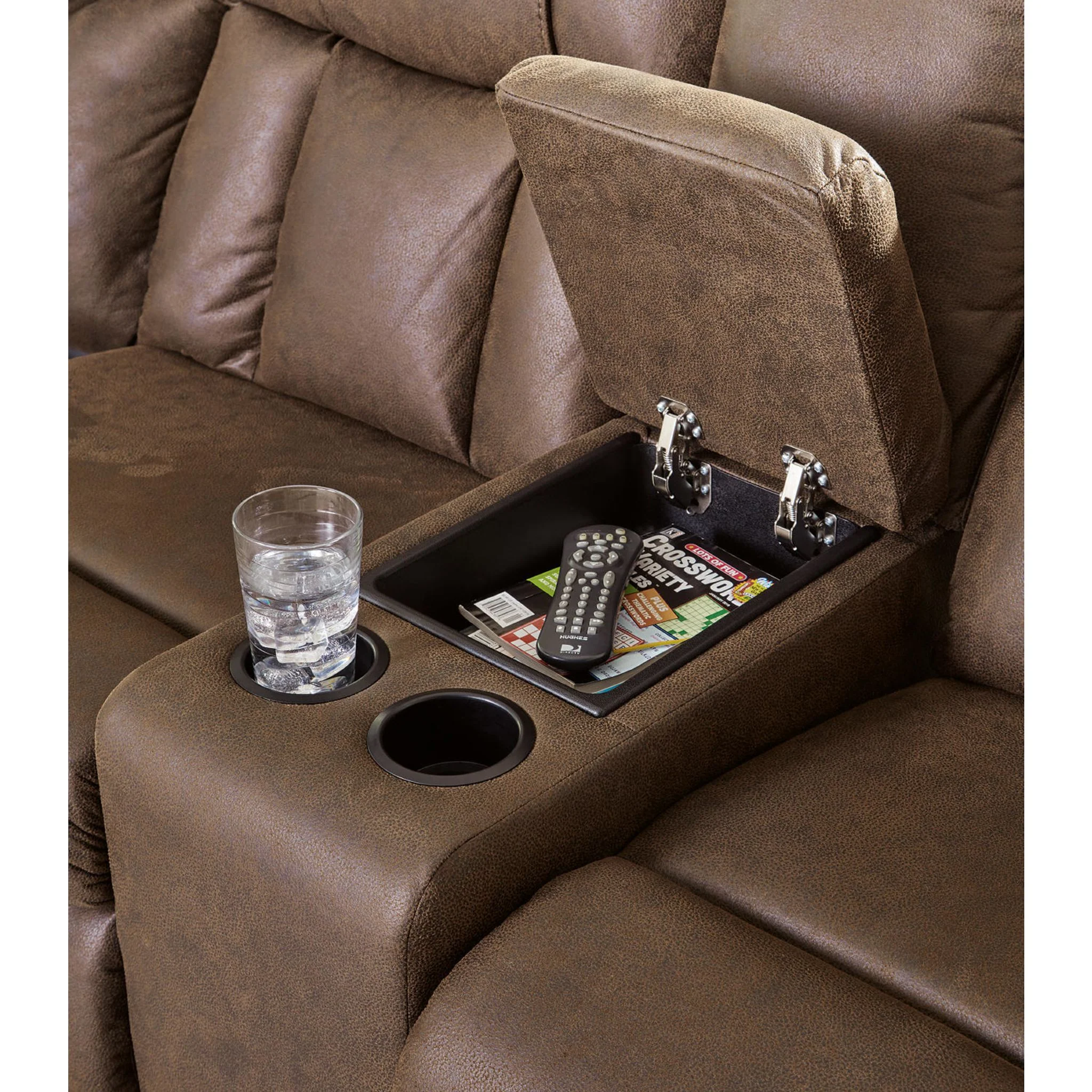 Trail Boys 2 Piece Reclining Sectional with Console - Image 15