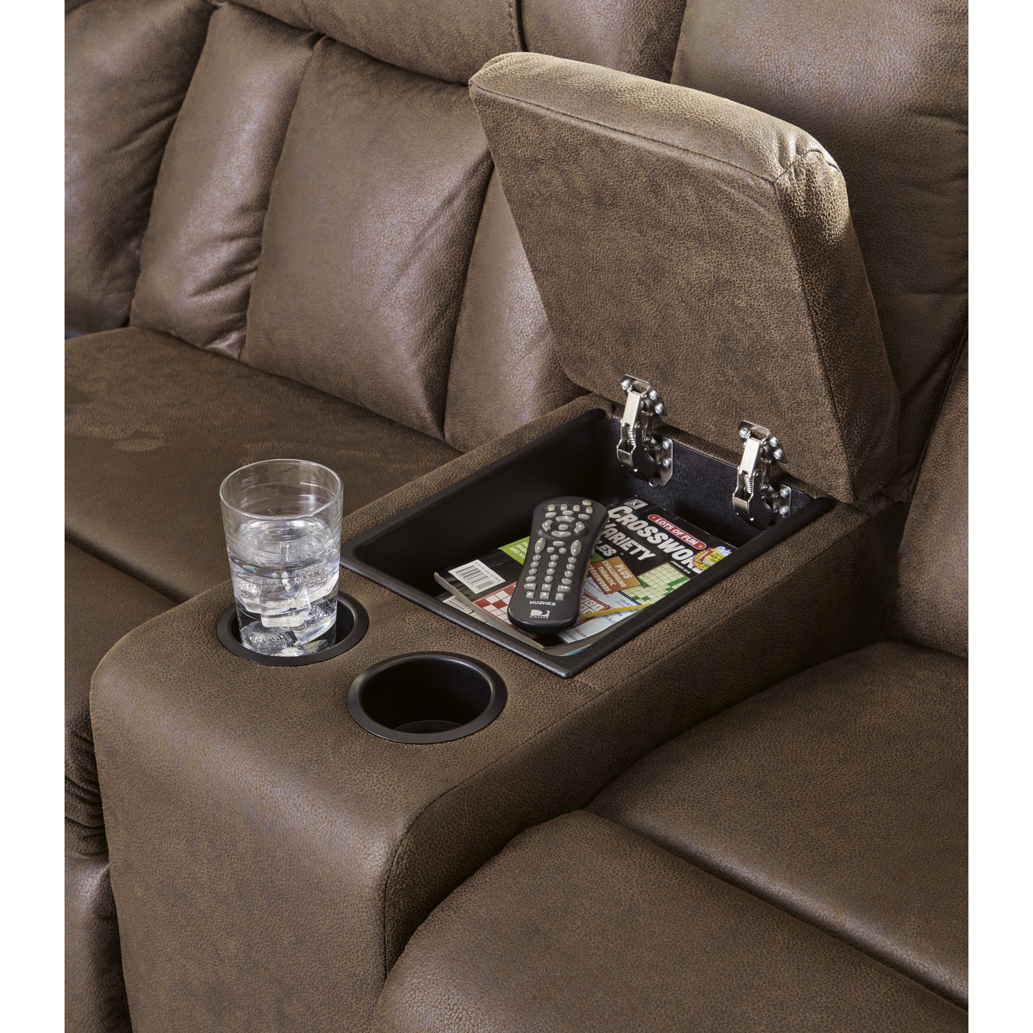 Trail Boys 2 Piece Reclining Sectional with Console - Image 5