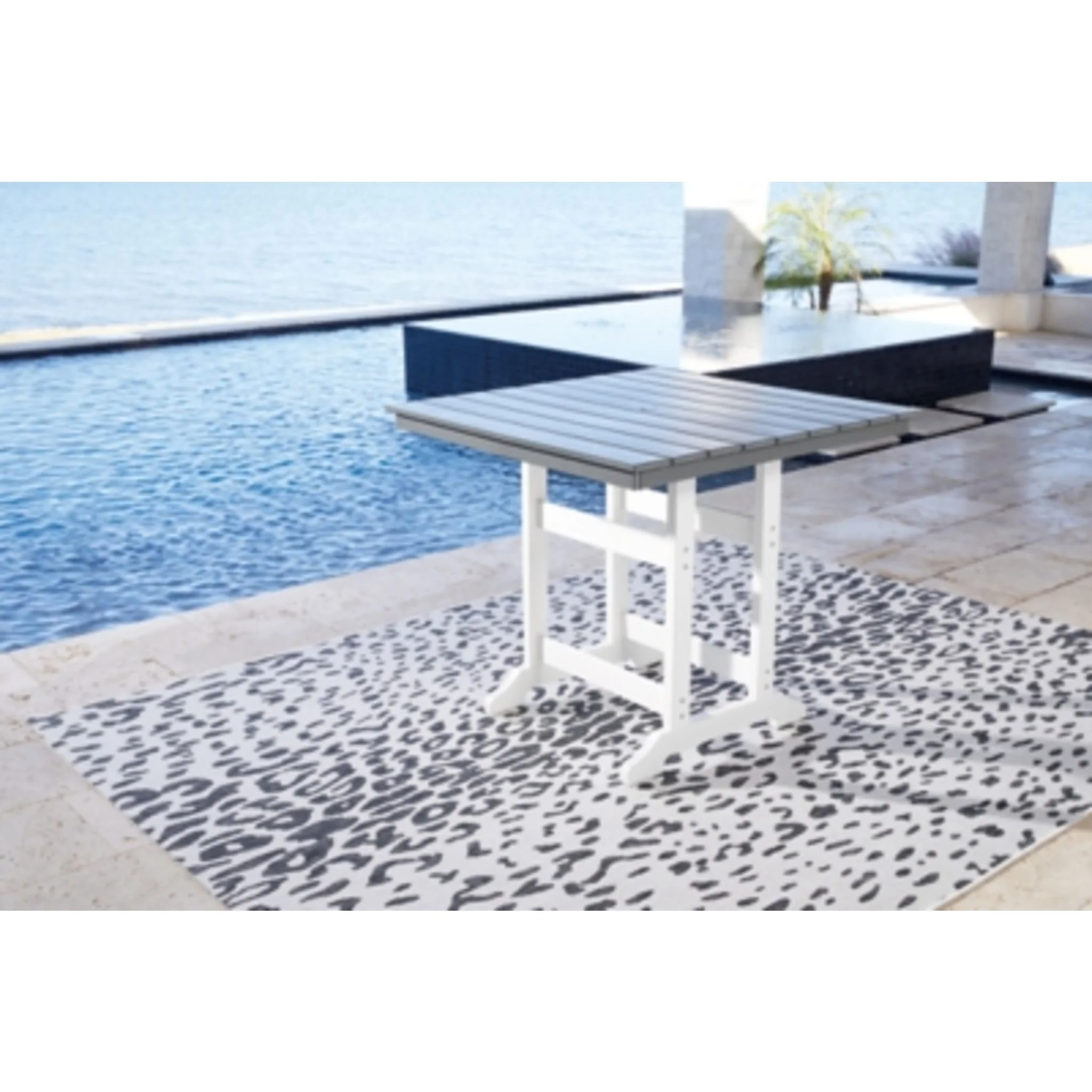 Outdoor Transville Rectangle Dining Table - Image 4
