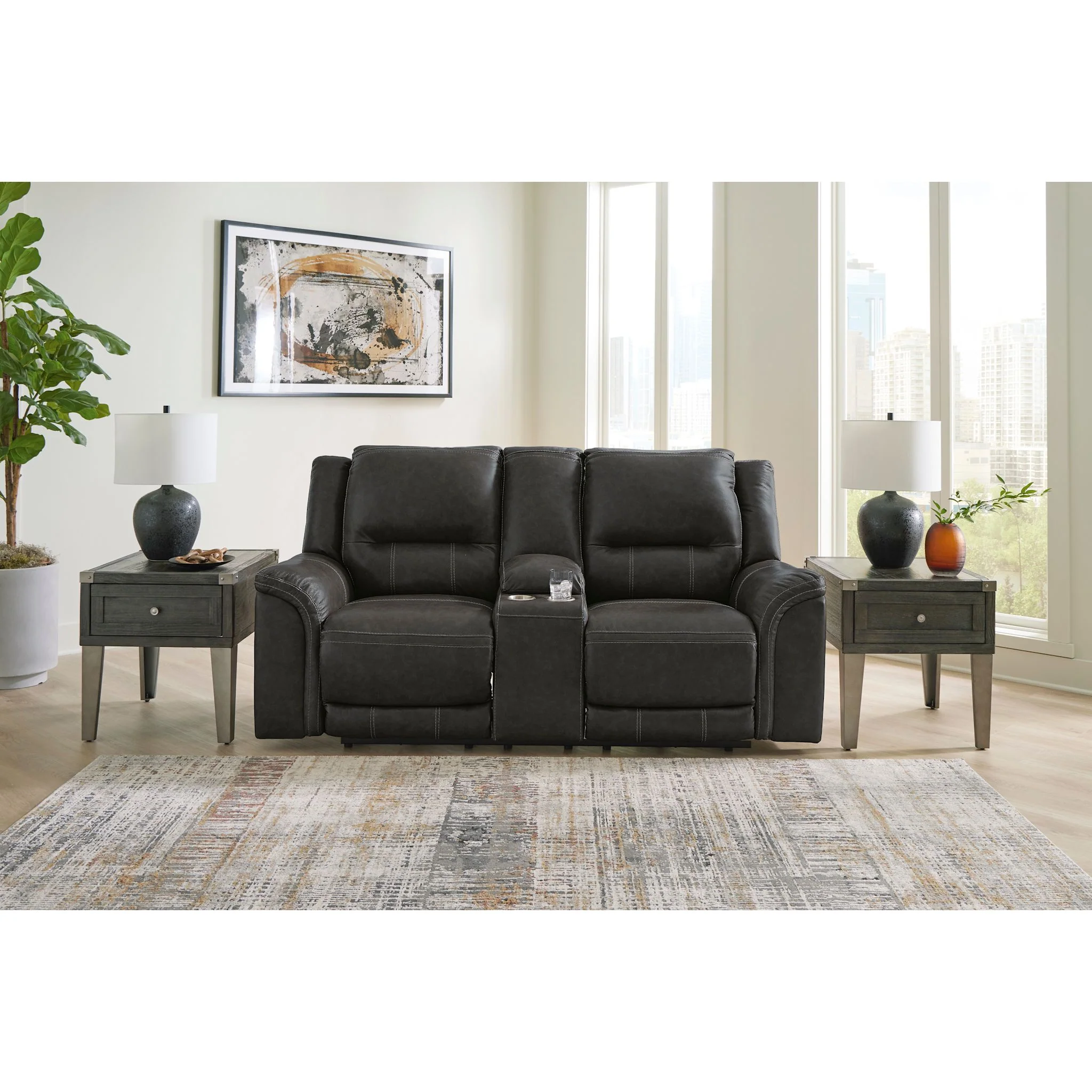 Trasimeno Power Reclining Loveseat with Console - Image 2