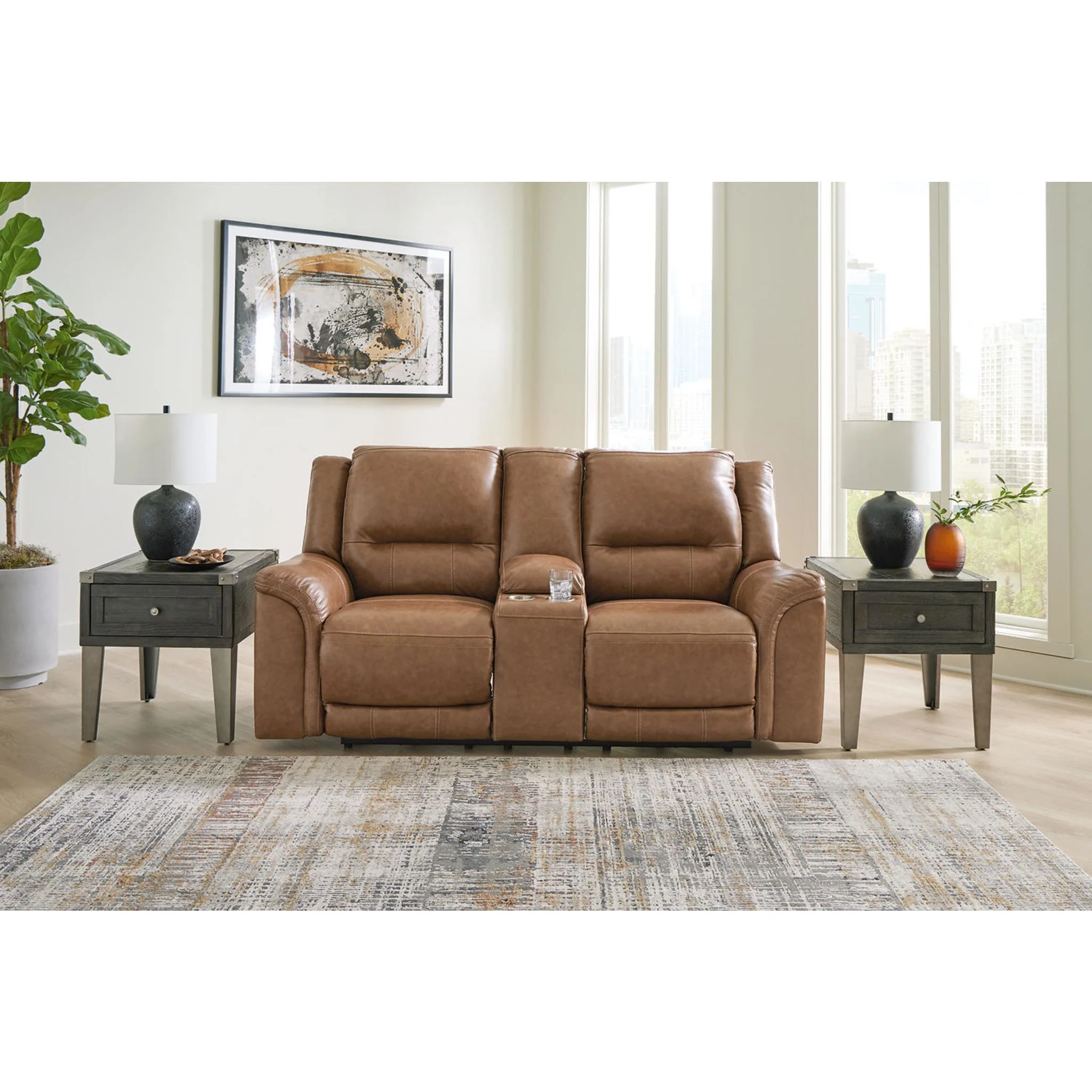 Trasimeno Power Reclining Loveseat with Console - Image 2
