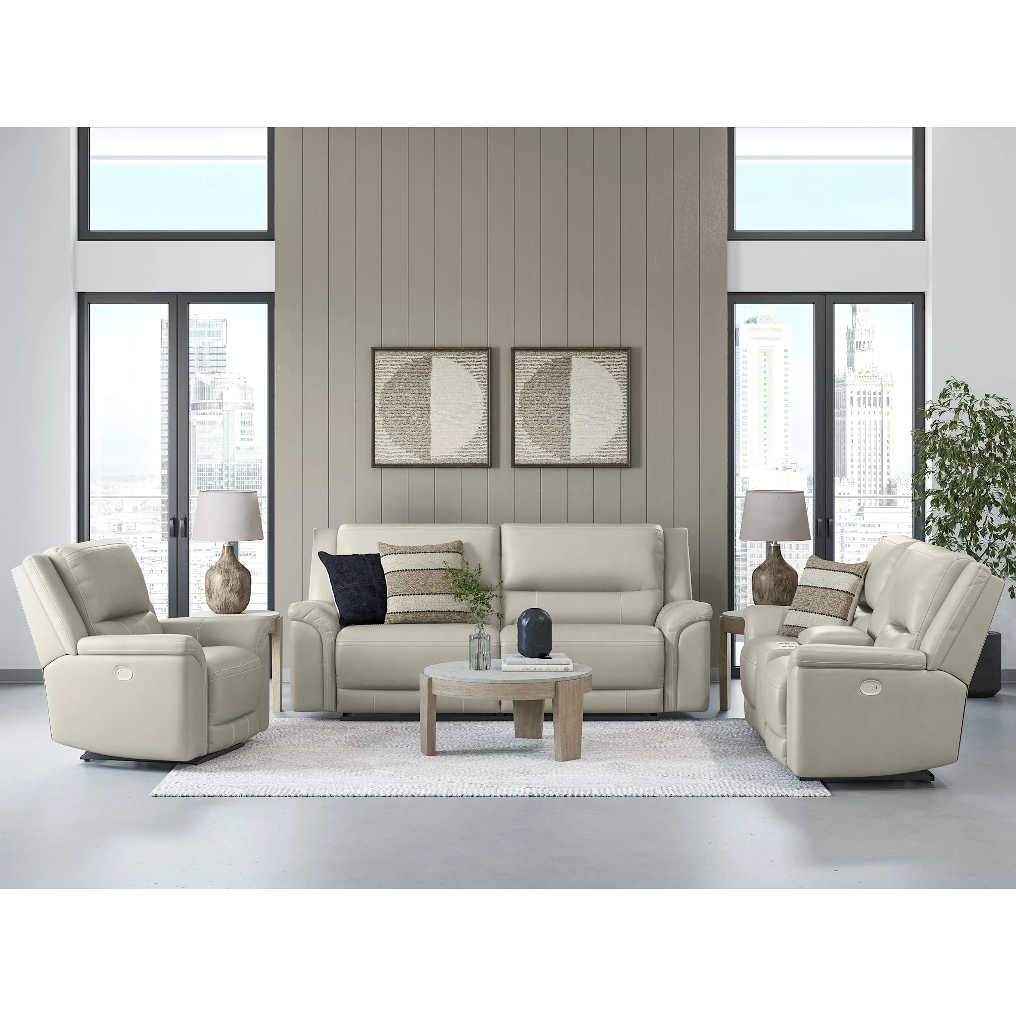 Trasimeno Power Reclining Loveseat with Console - Image 5
