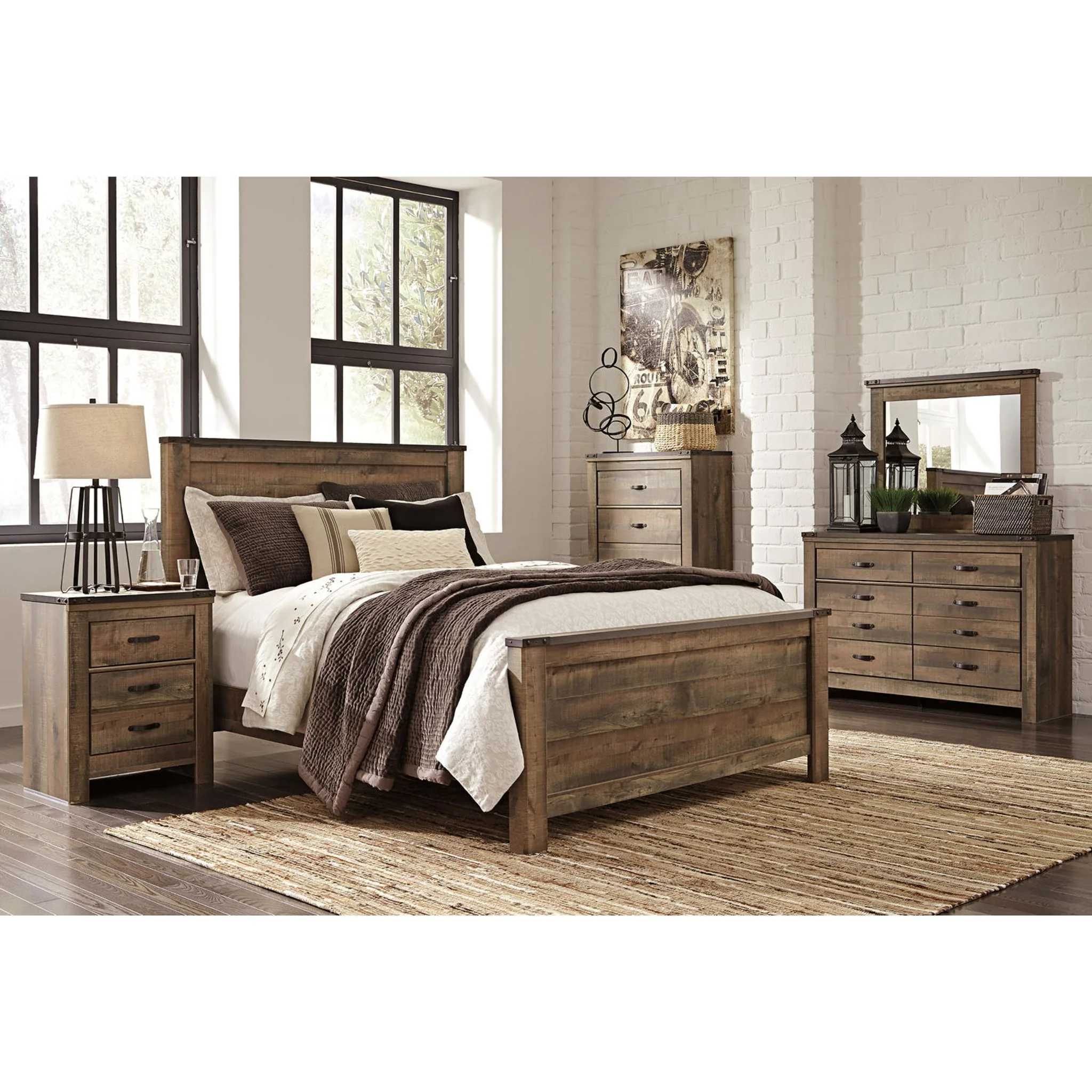Trinell 3 Piece Panel Bed - Image 11