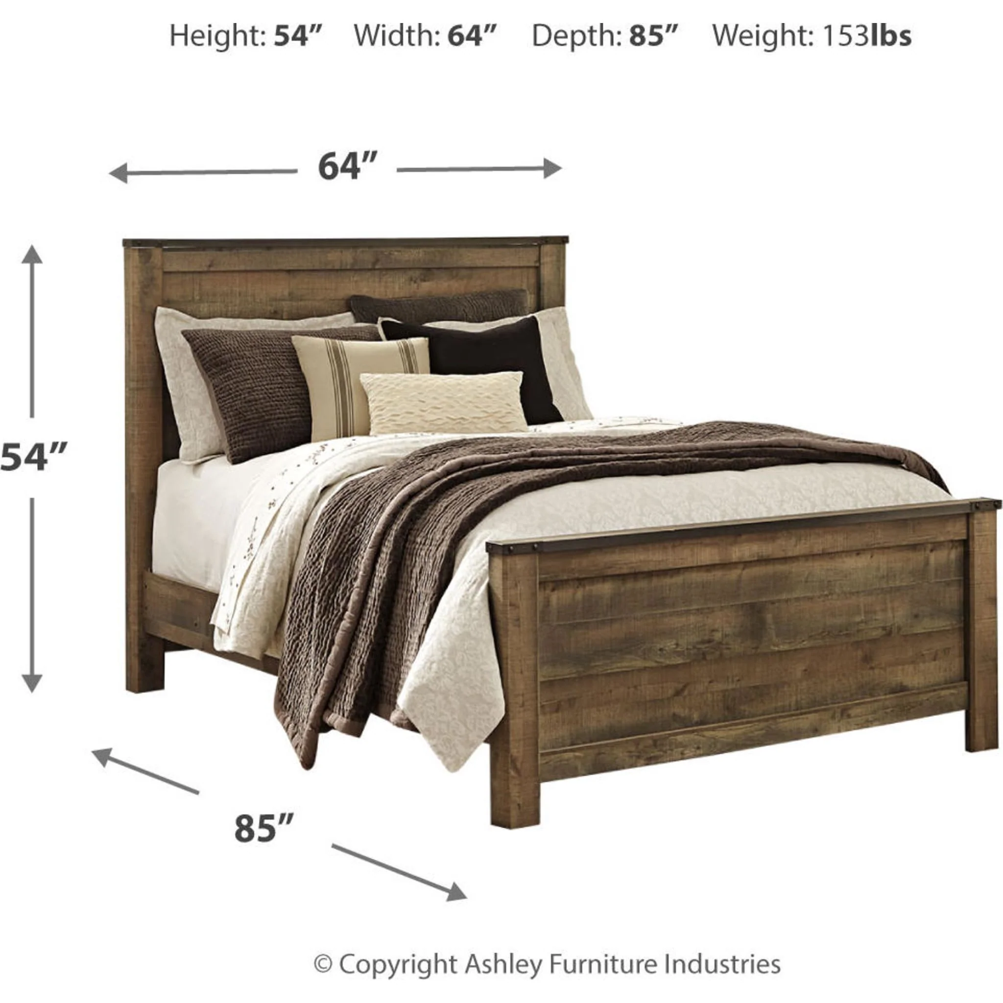 Trinell 3 Piece Panel Bed - Image 19