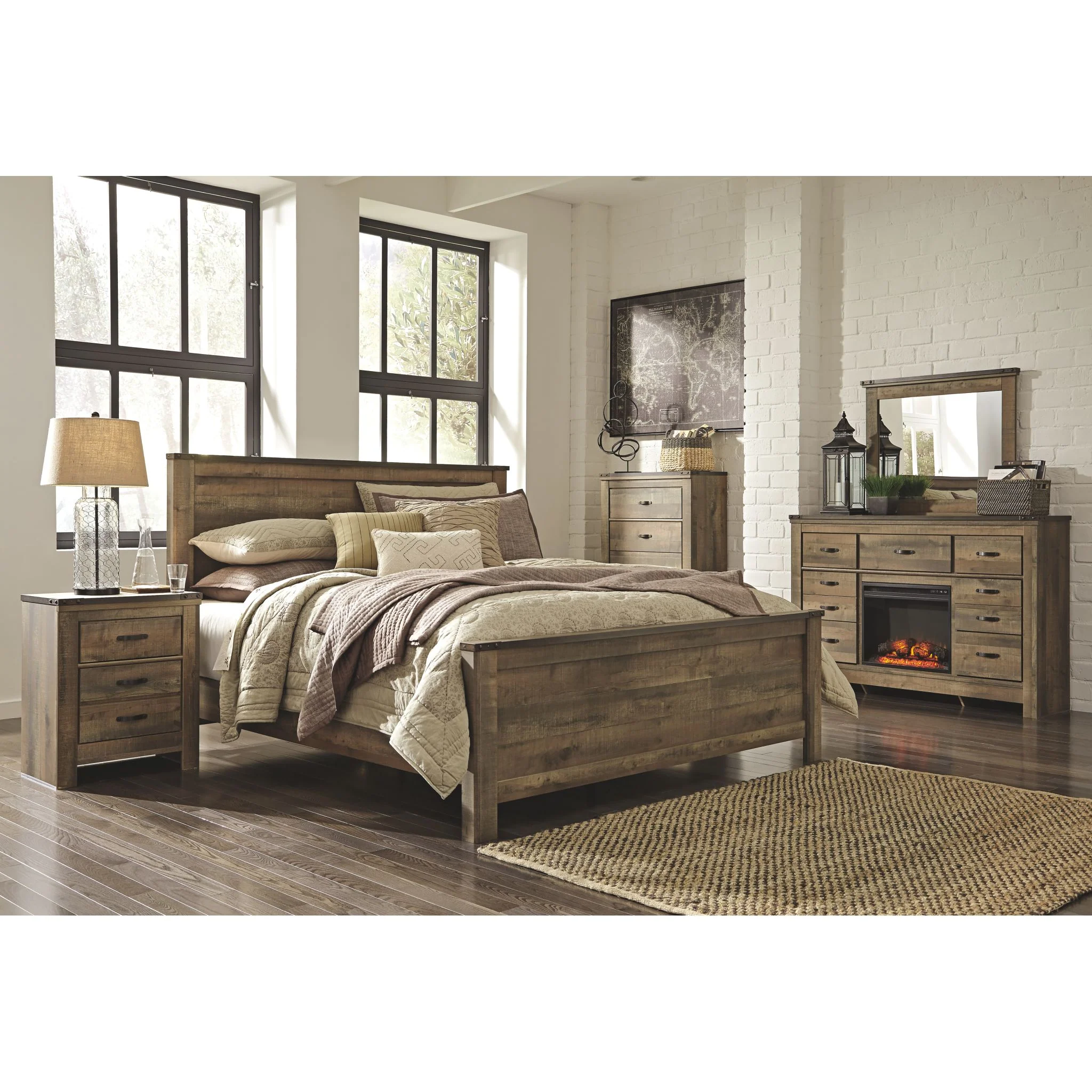 Trinell 3 Piece Panel Bed - Image 27
