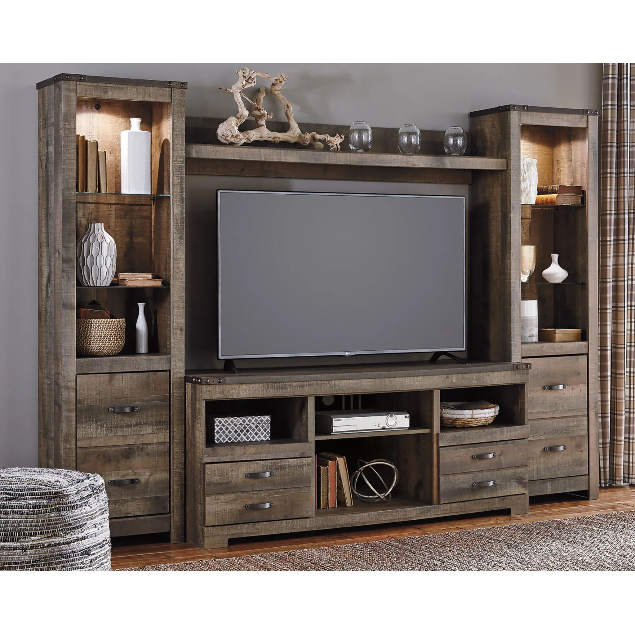 Trinell 4 Piece Entertainment Unit - Image 4