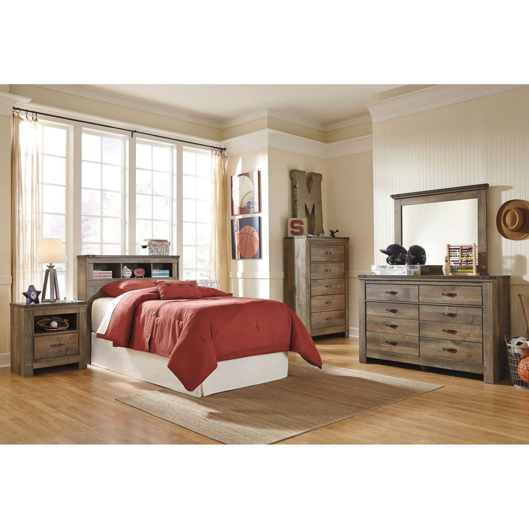 Trinell 5 Piece Bunk Bed Bedroom - Image 6