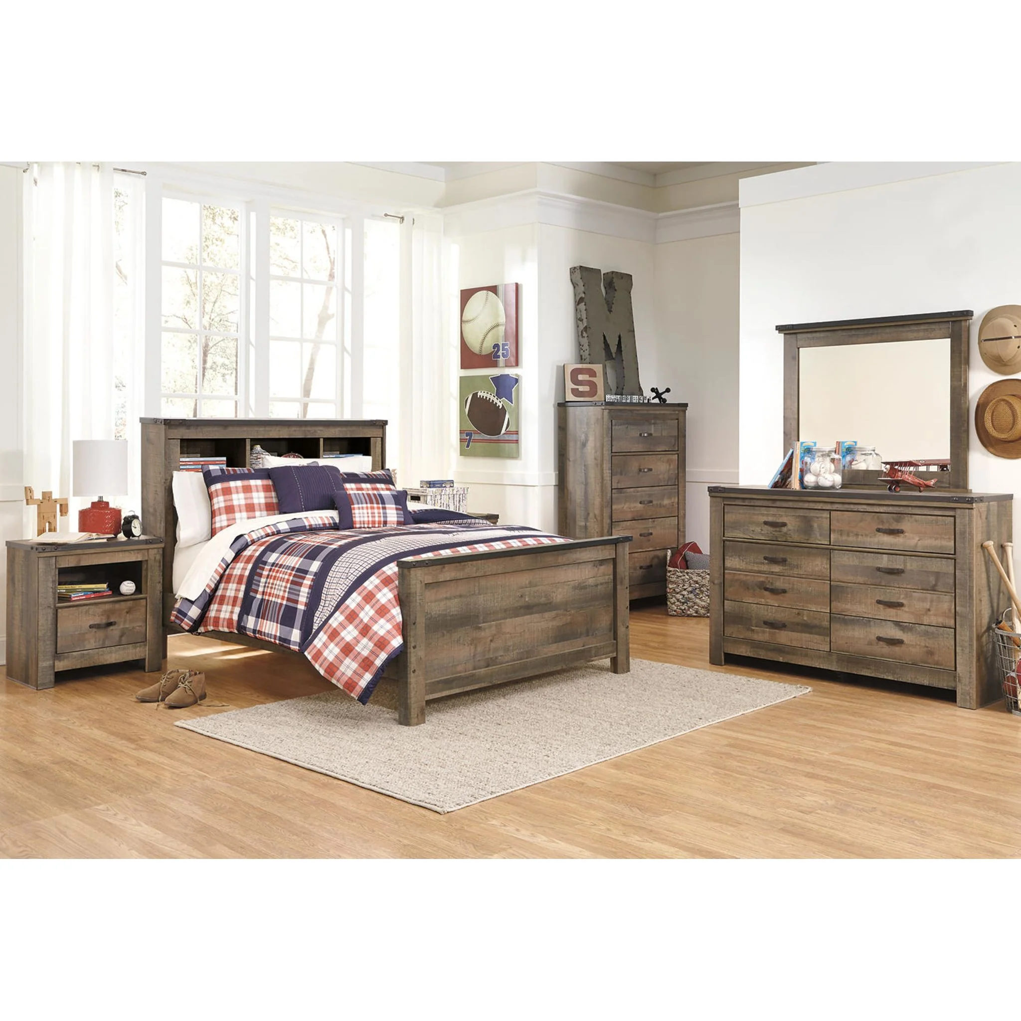 Trinell Bookcase Bed - Image 7