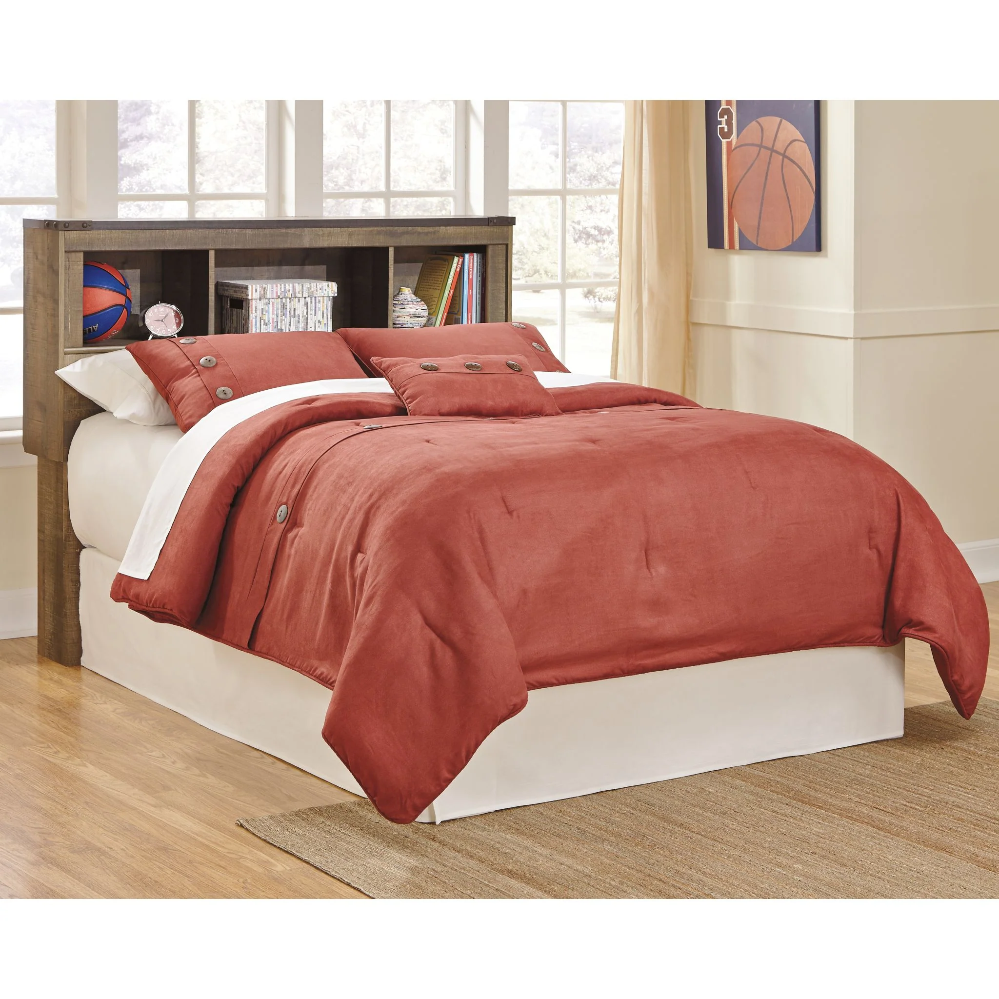 Trinell Bookcase Headboard - Image 10