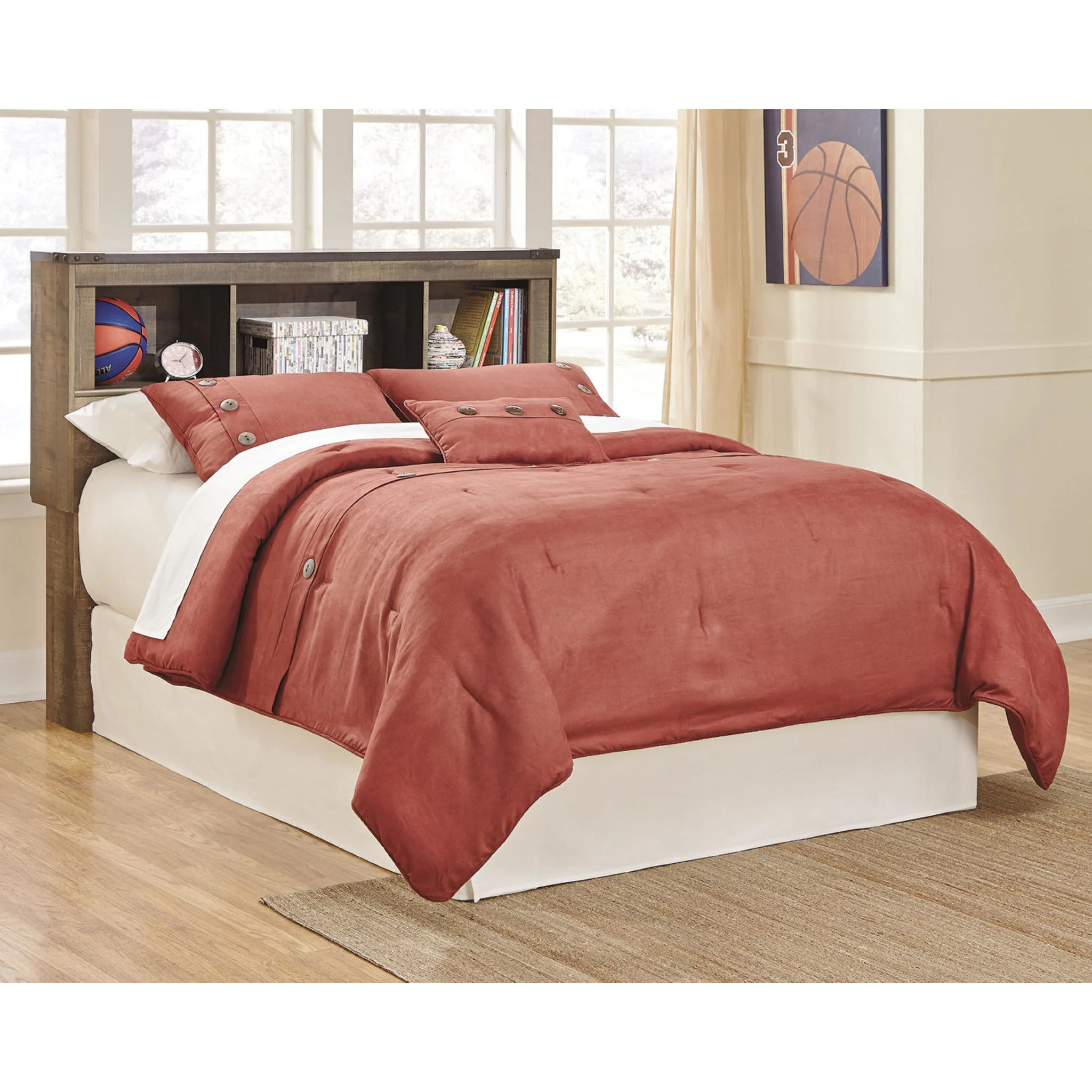 Trinell Bookcase Headboard - Image 22