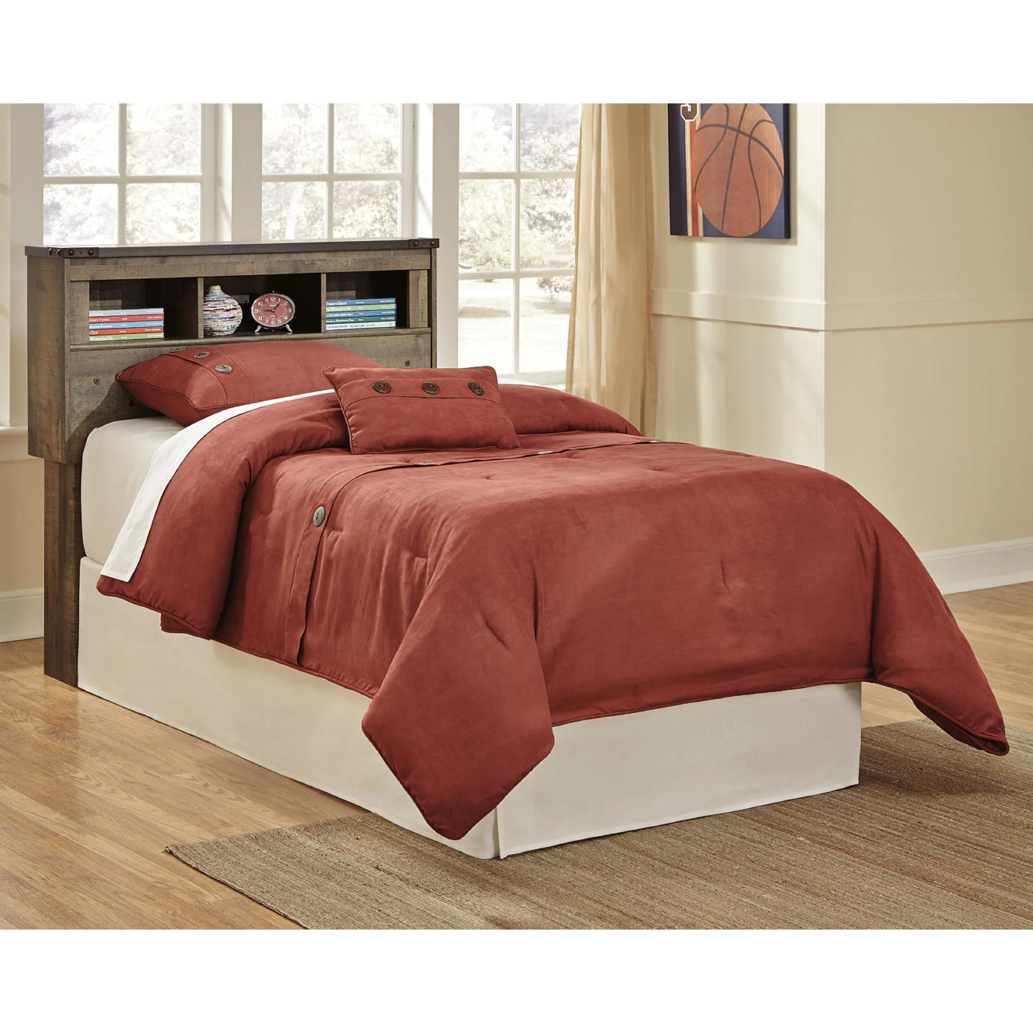 Trinell Bookcase Headboard - Image 8