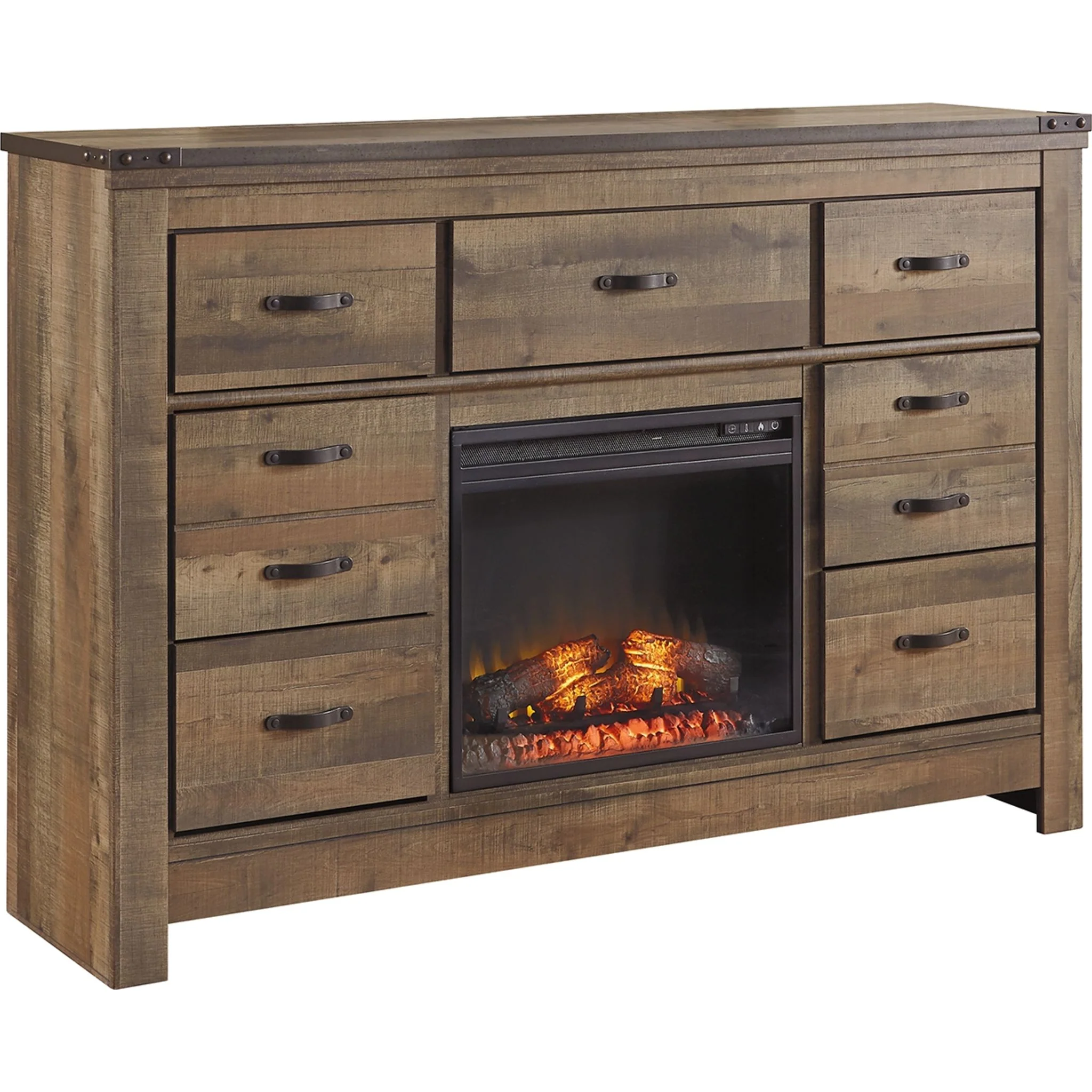Trinell Dresser w/ Fireplace - Image 5