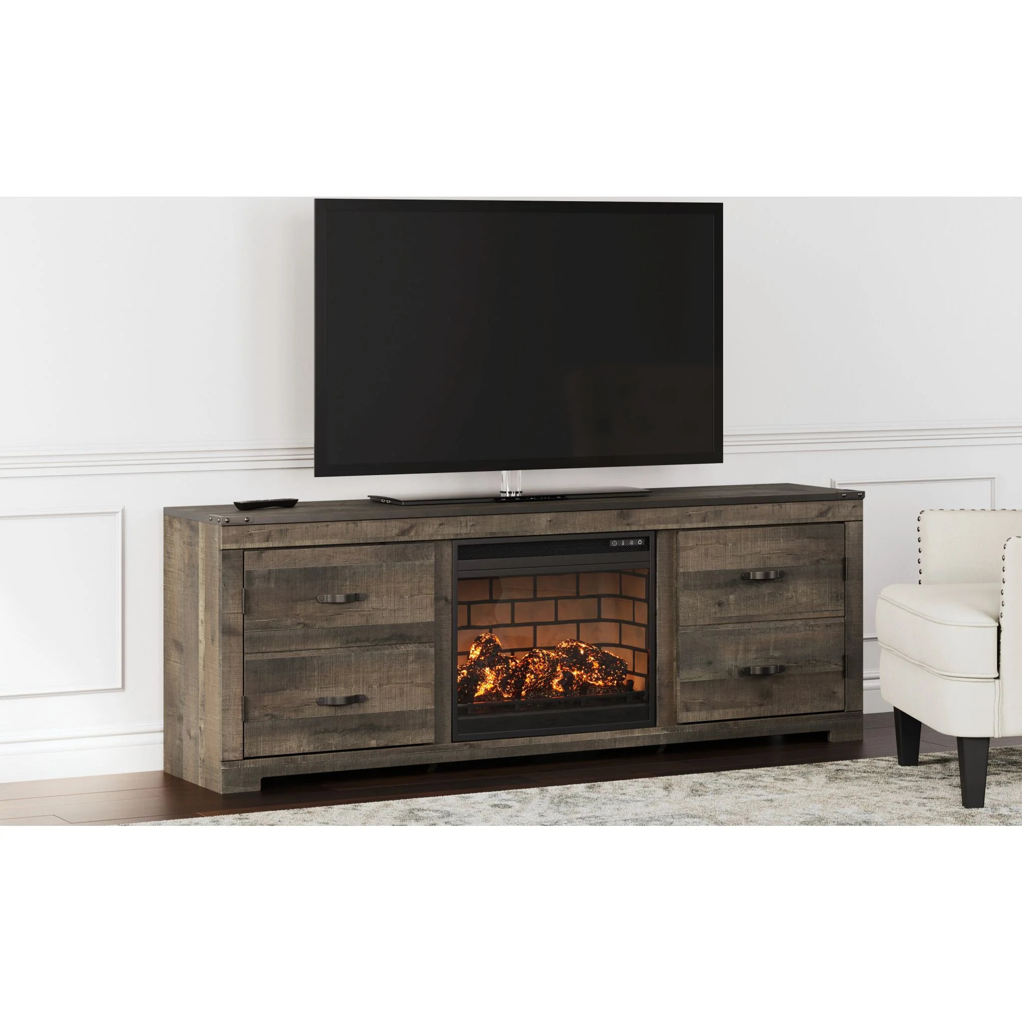 Trinell TV Stand with Fireplace - Image 2
