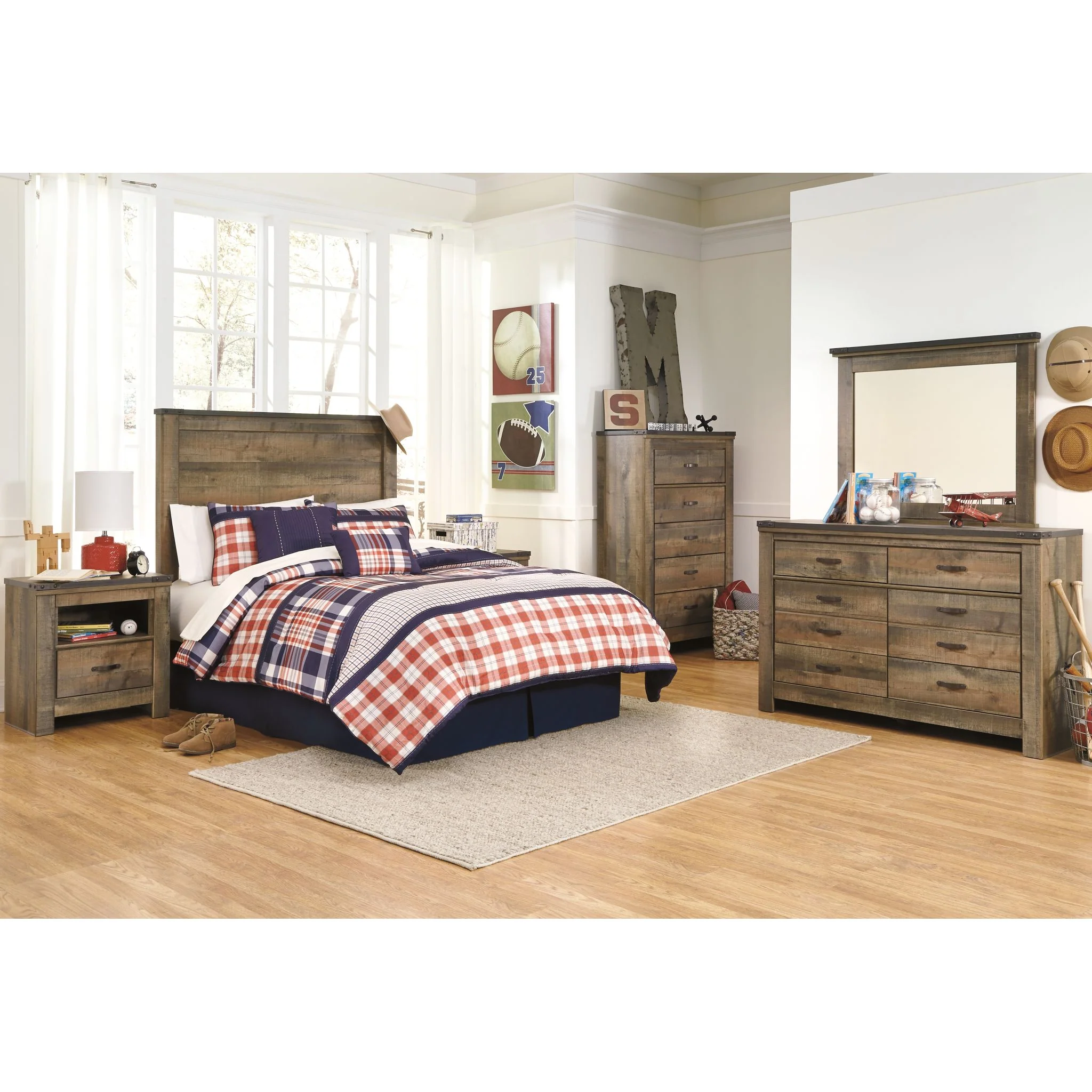 Trinell Panel Headboard - Image 14