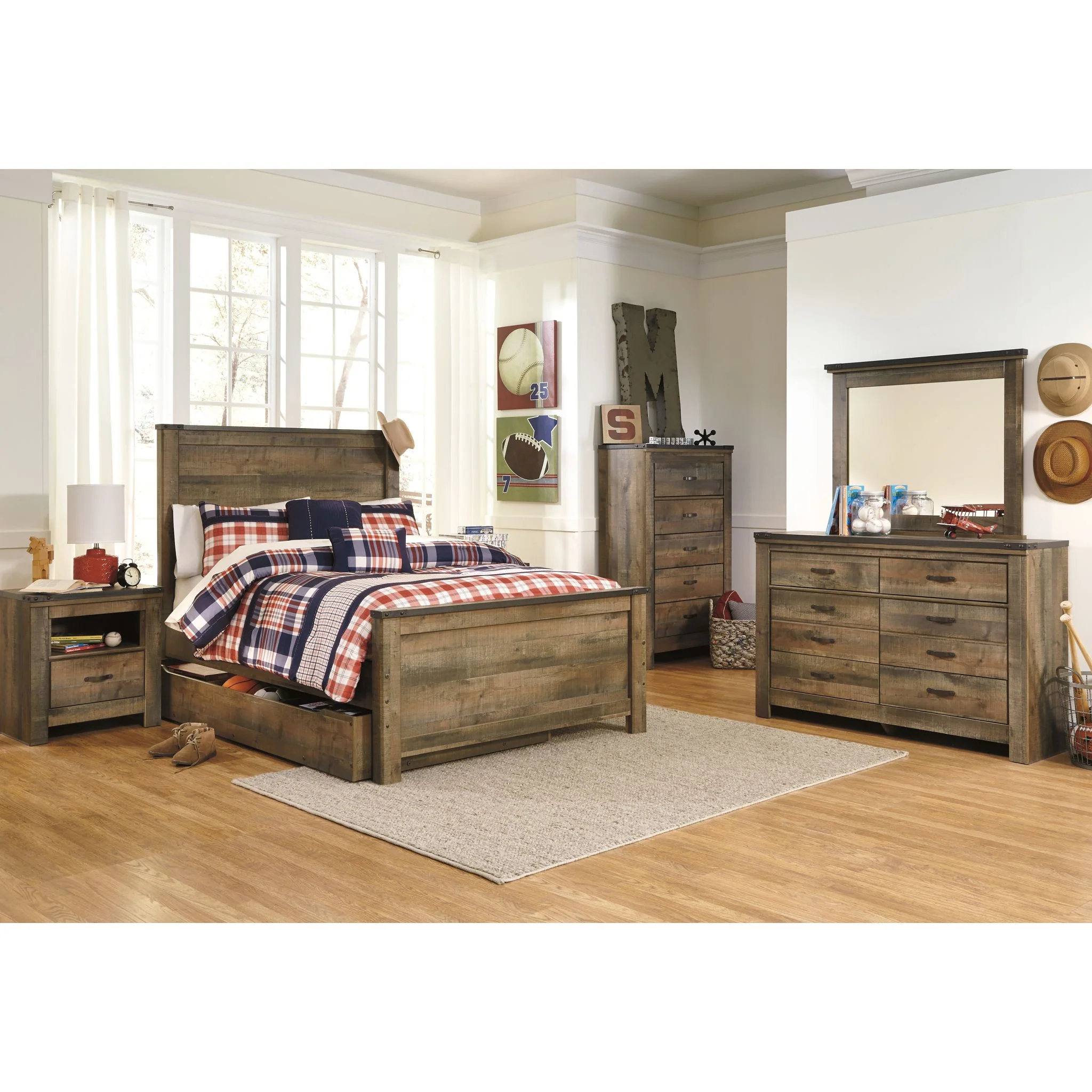 Trinell Panel Headboard - Image 15