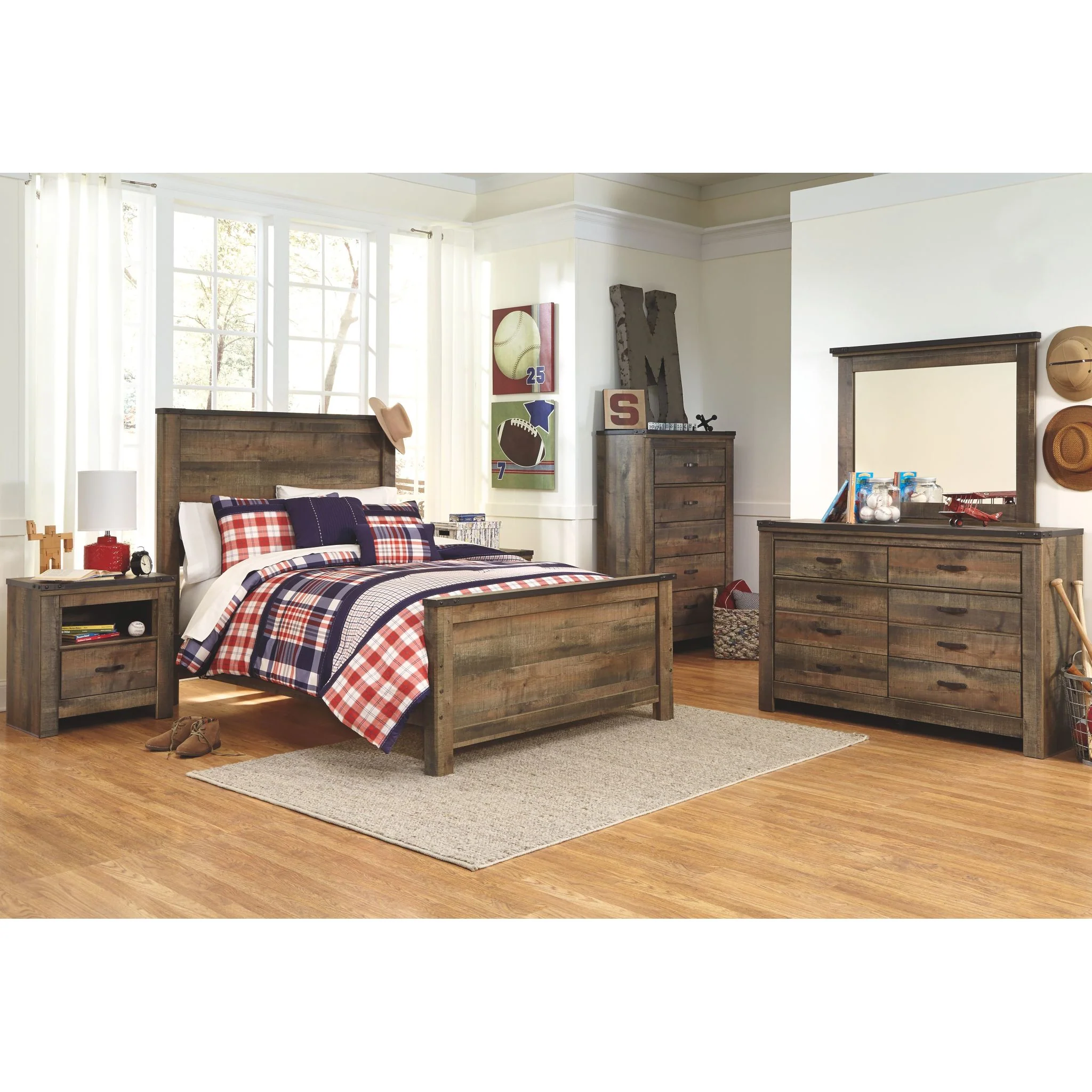 Trinell Panel Headboard - Image 18