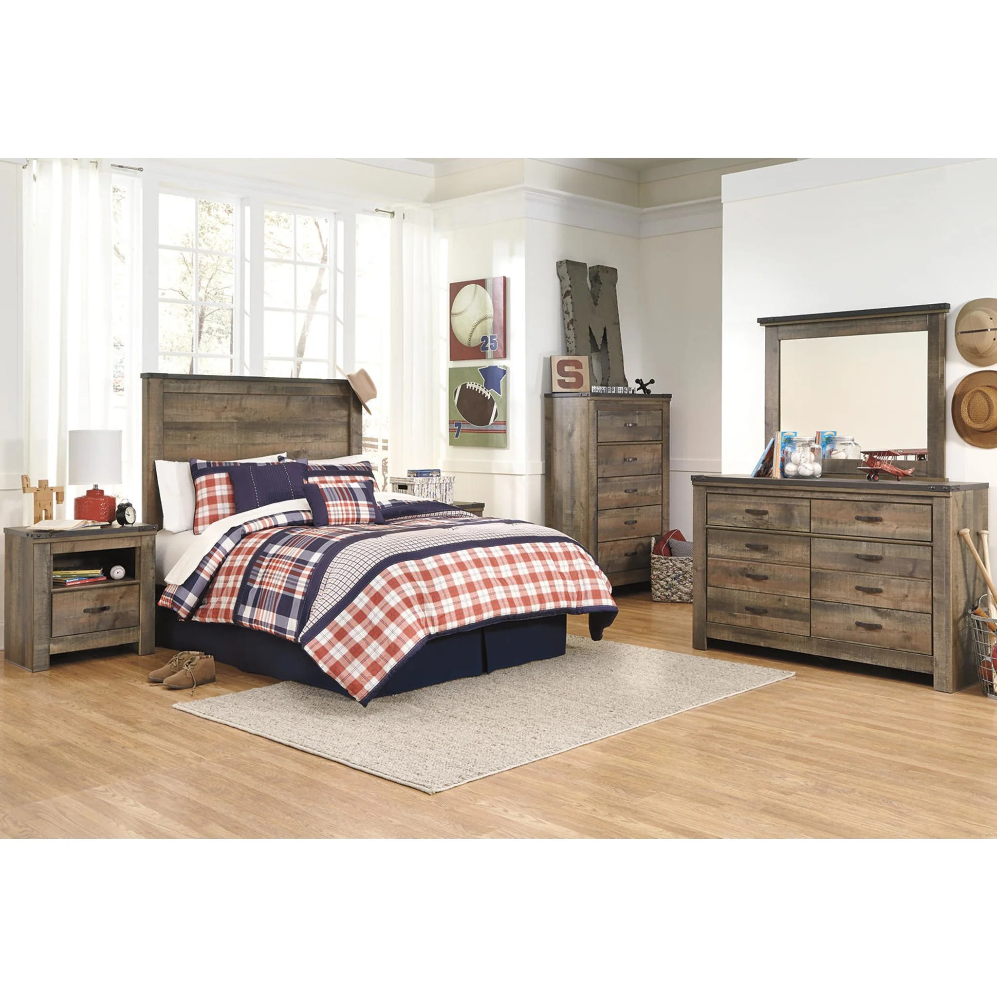 Trinell Panel Headboard - Image 22