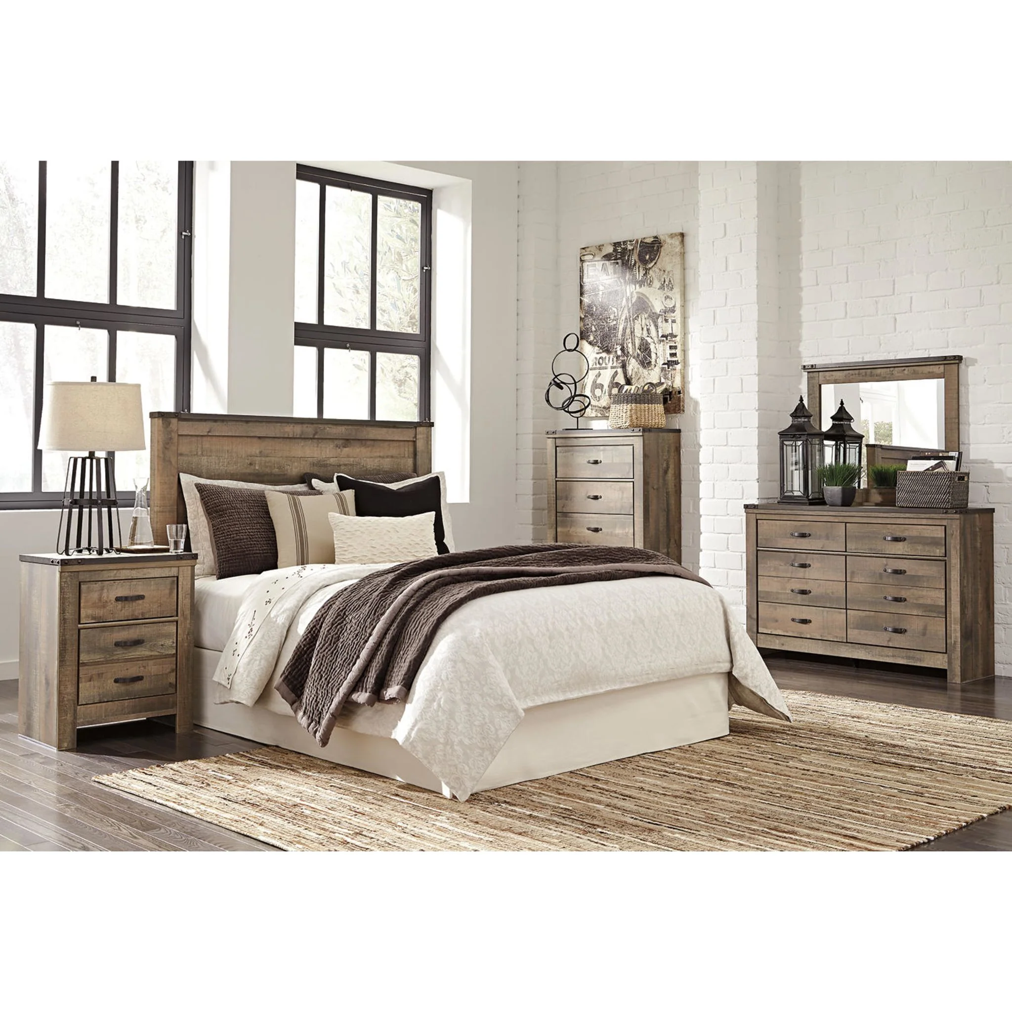Trinell Panel Headboard - Image 14