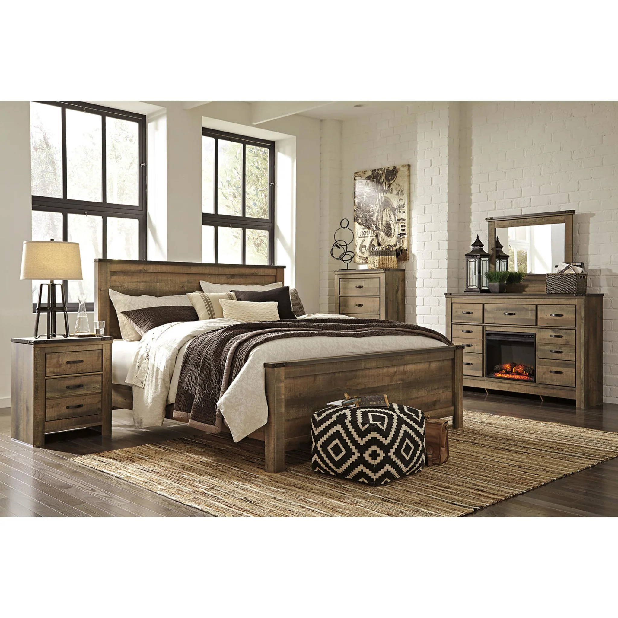 Trinell Panel Headboard - Image 30
