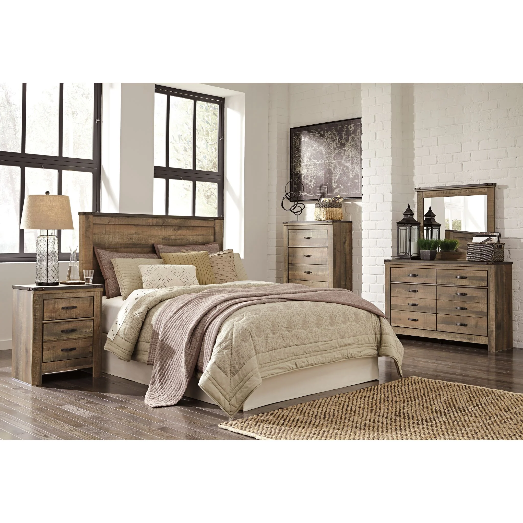 Trinell Panel Headboard - Image 5