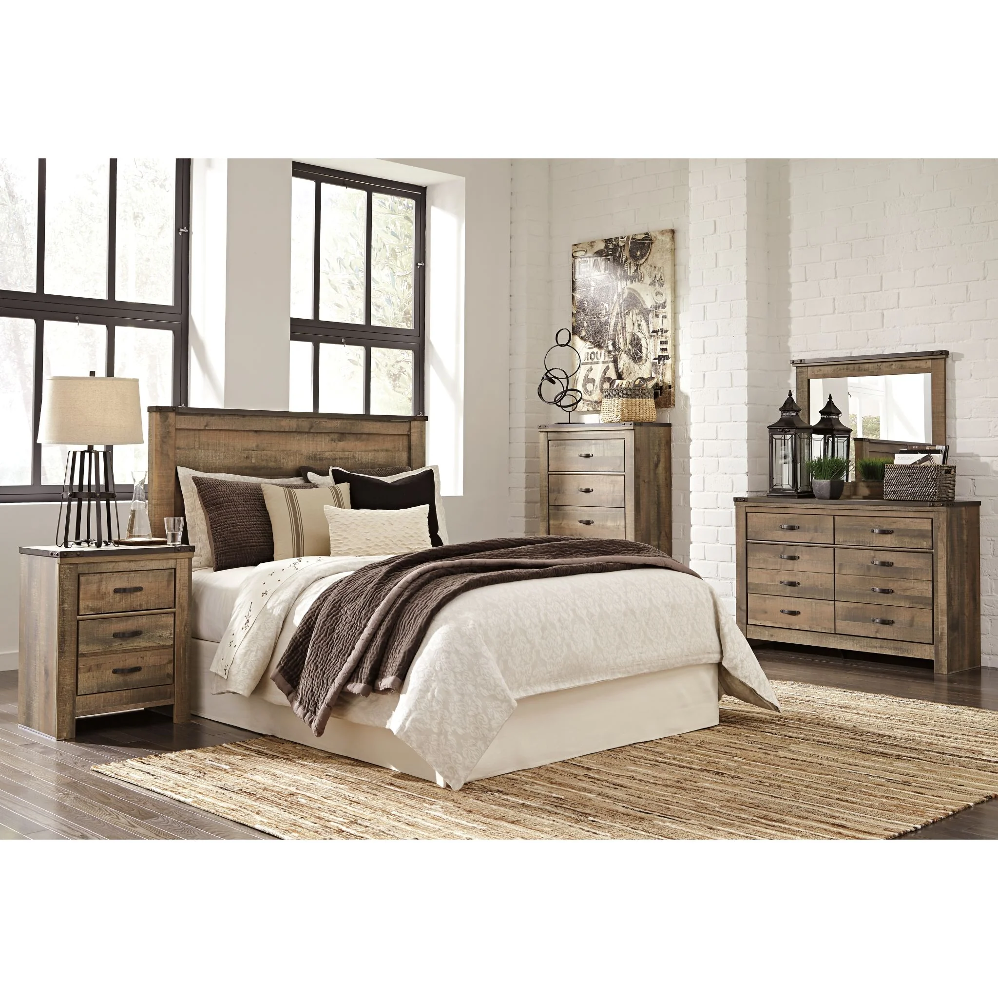 Trinell Panel Headboard - Image 6