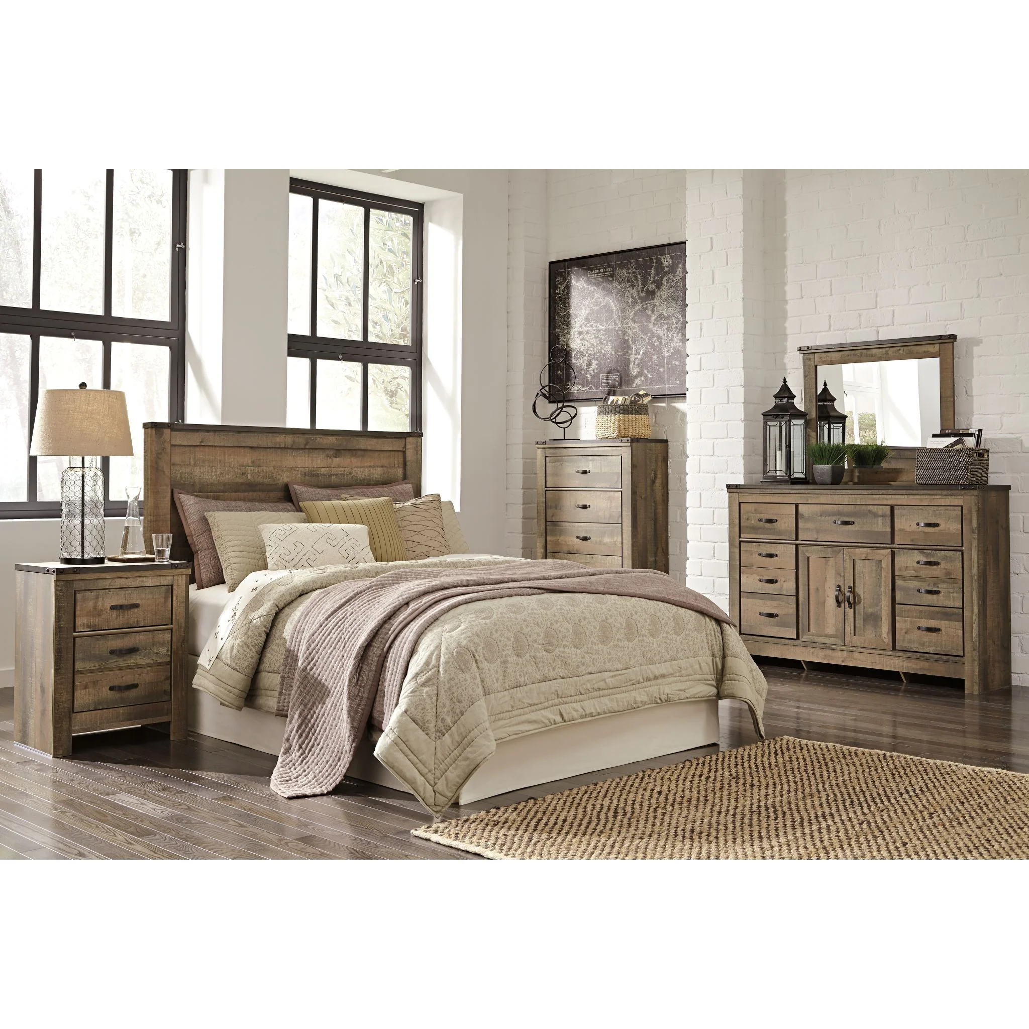 Trinell Panel Headboard - Image 8