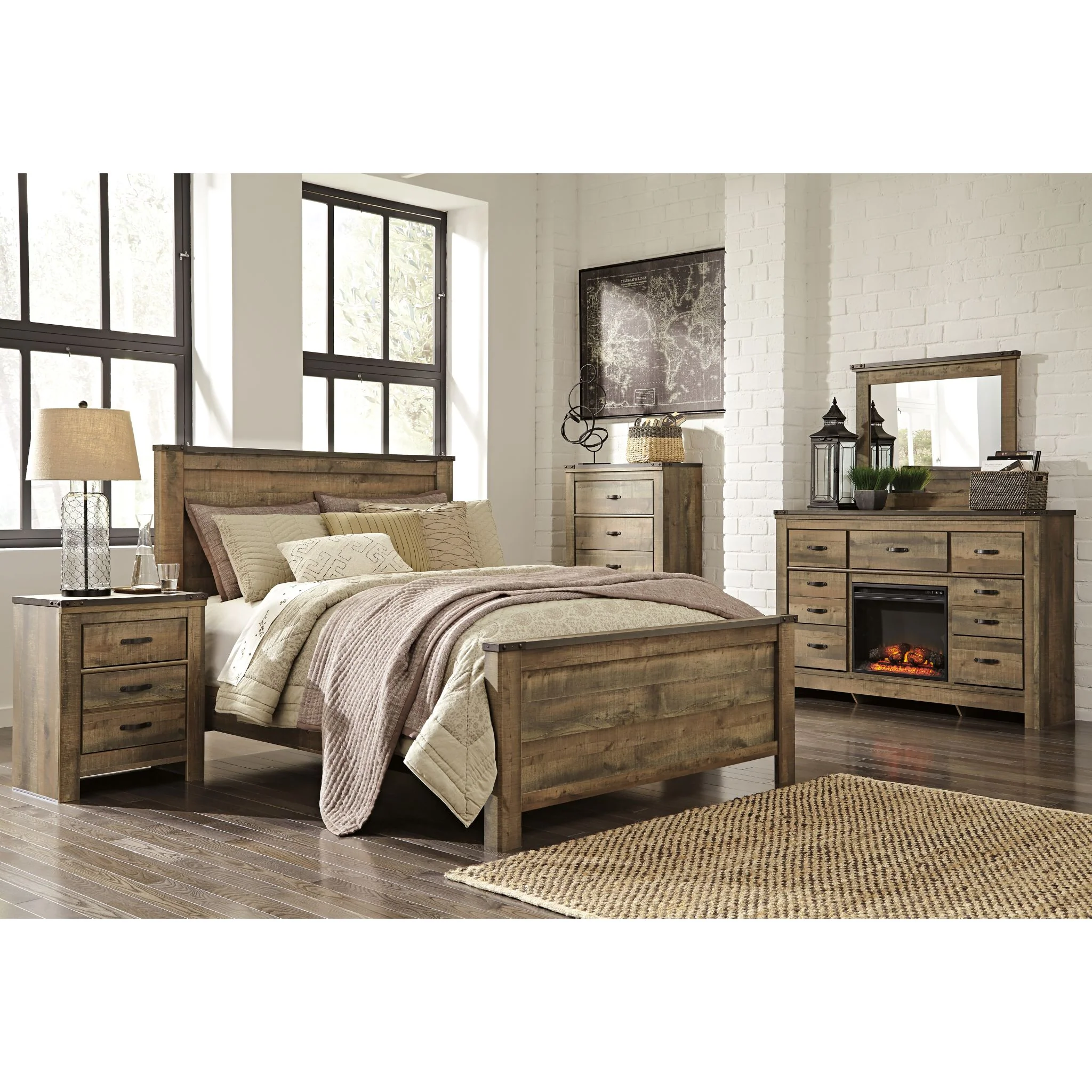 Trinell Panel Headboard - Image 9