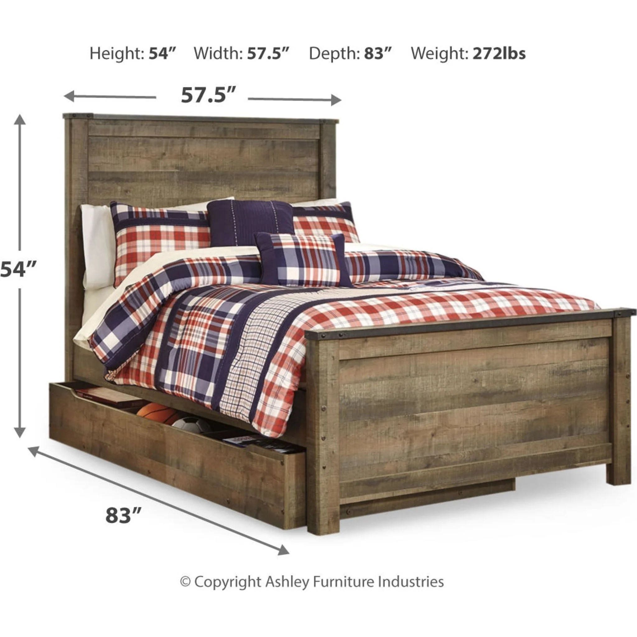 Trinell Platform Bed with Drawer - Image 33