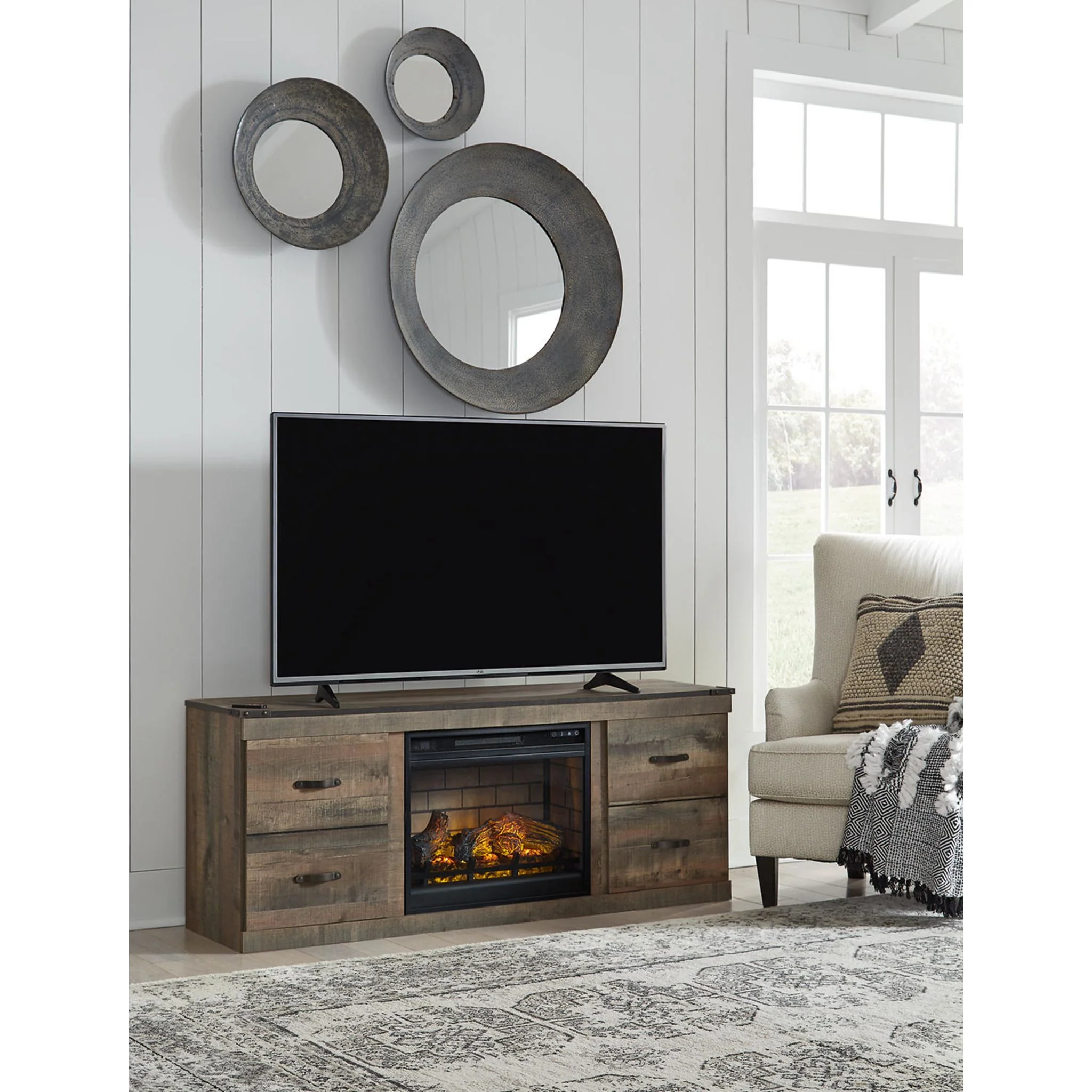 Trinell TV Stand with Fireplace - Image 2