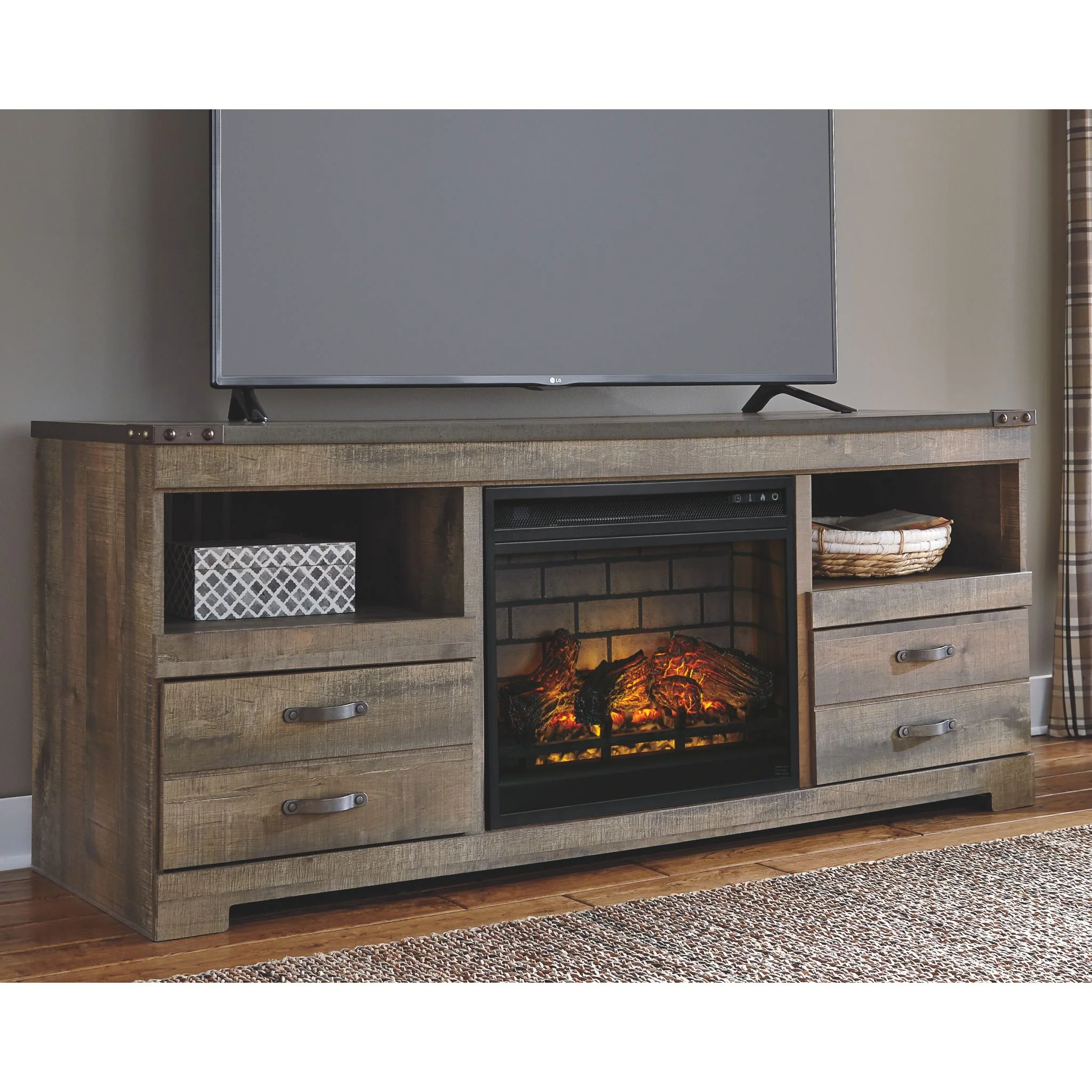 Trinell TV Stand with Fireplace - Image 2
