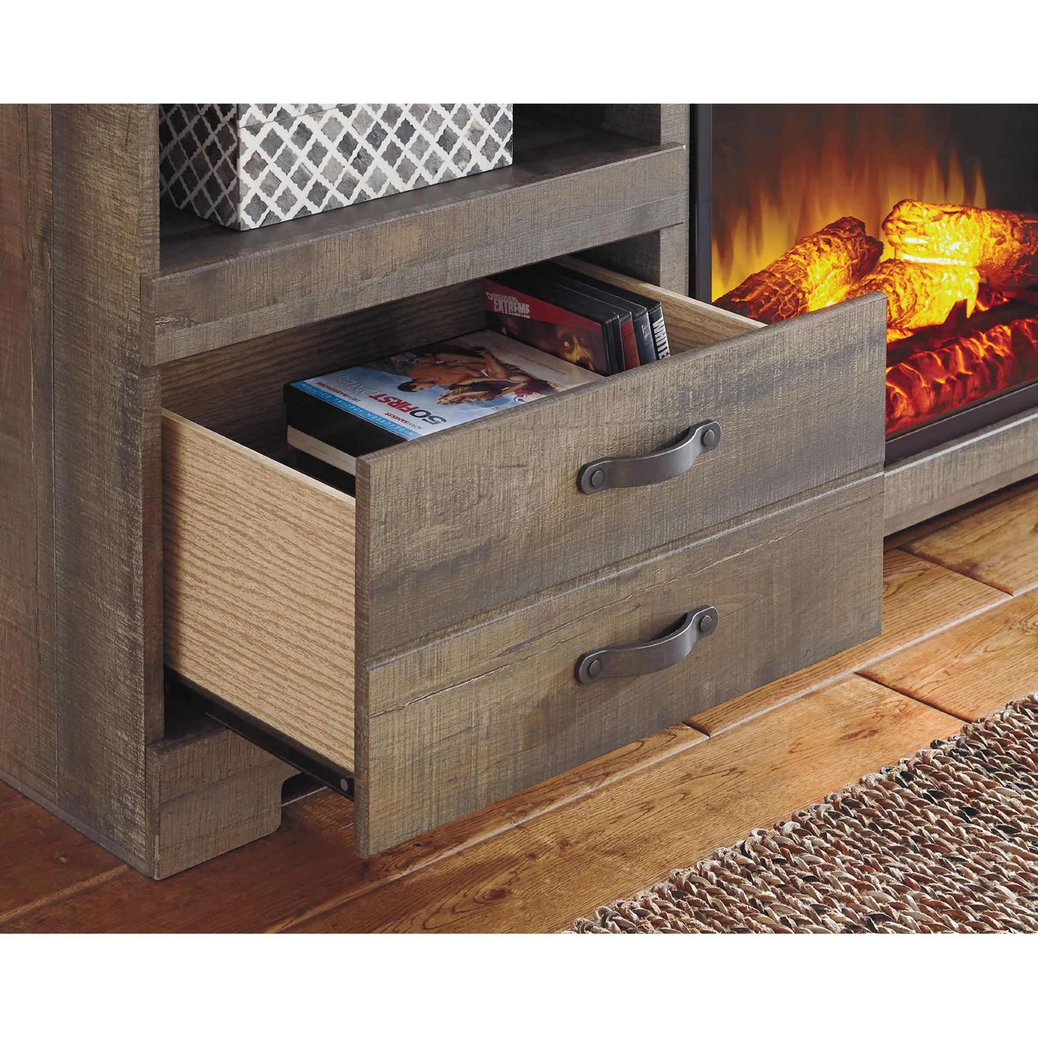 Trinell TV Stand with Fireplace - Image 5