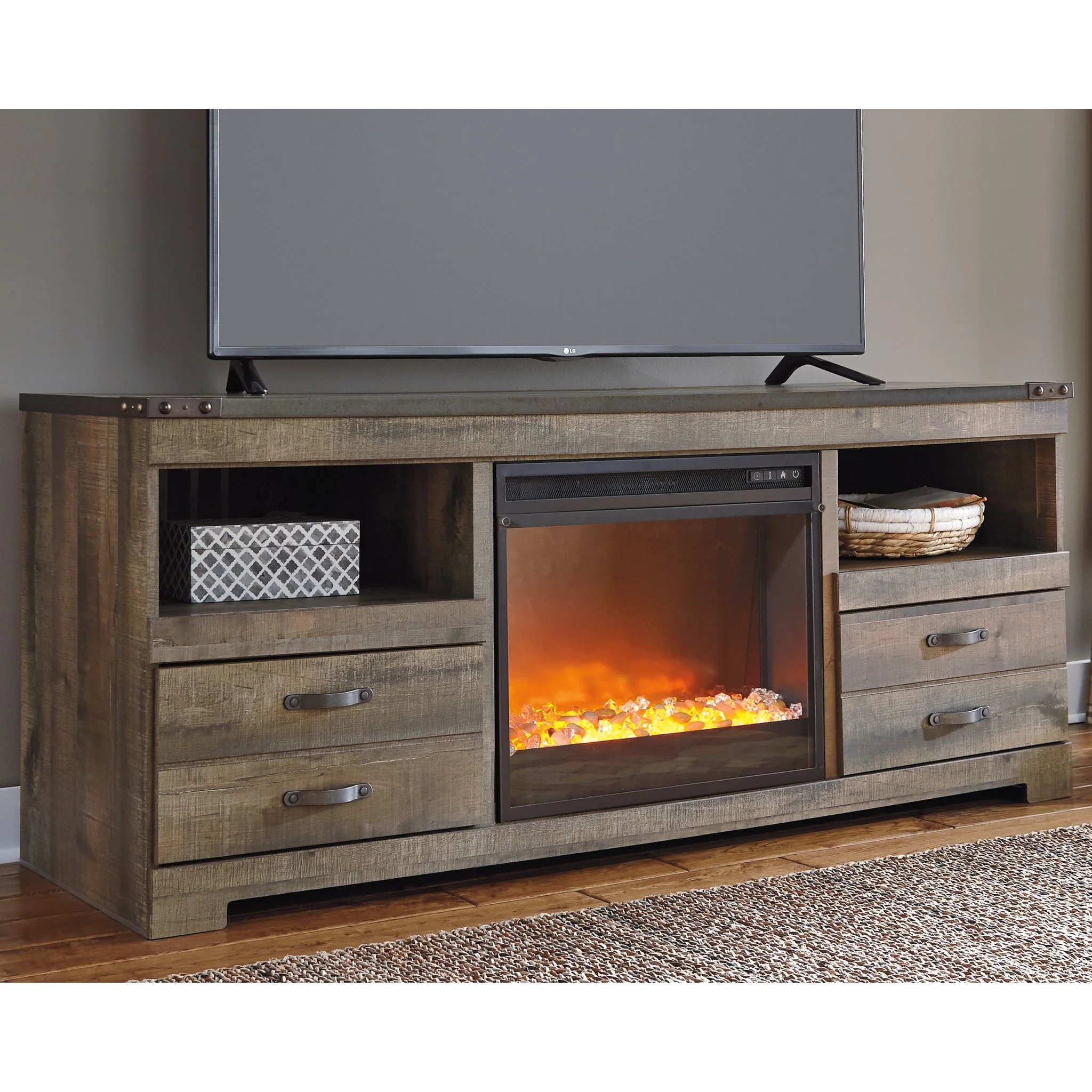 Trinell TV Stand with Fireplace - Image 2