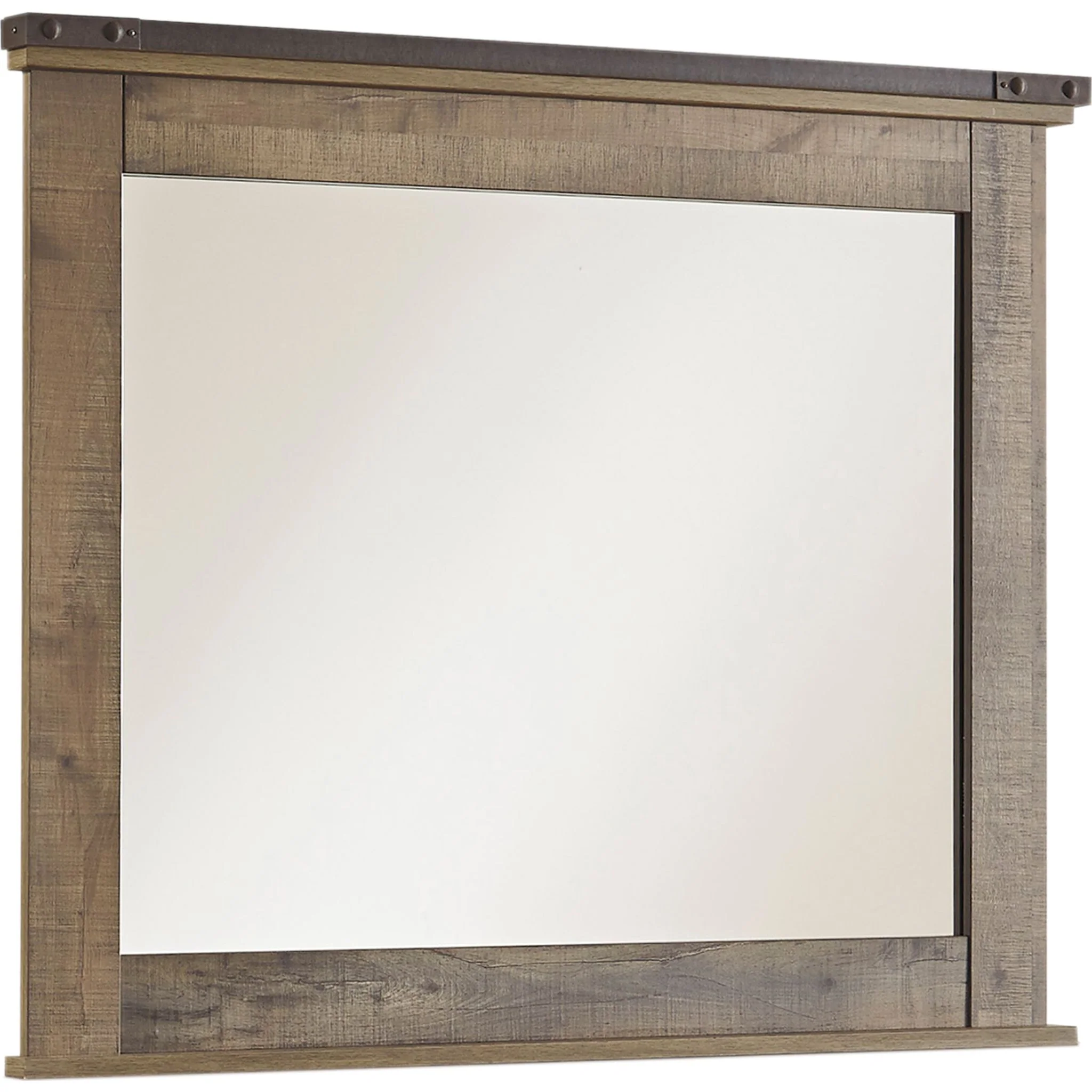 Trinell Mirrored Dresser with Fireplace - Image 3