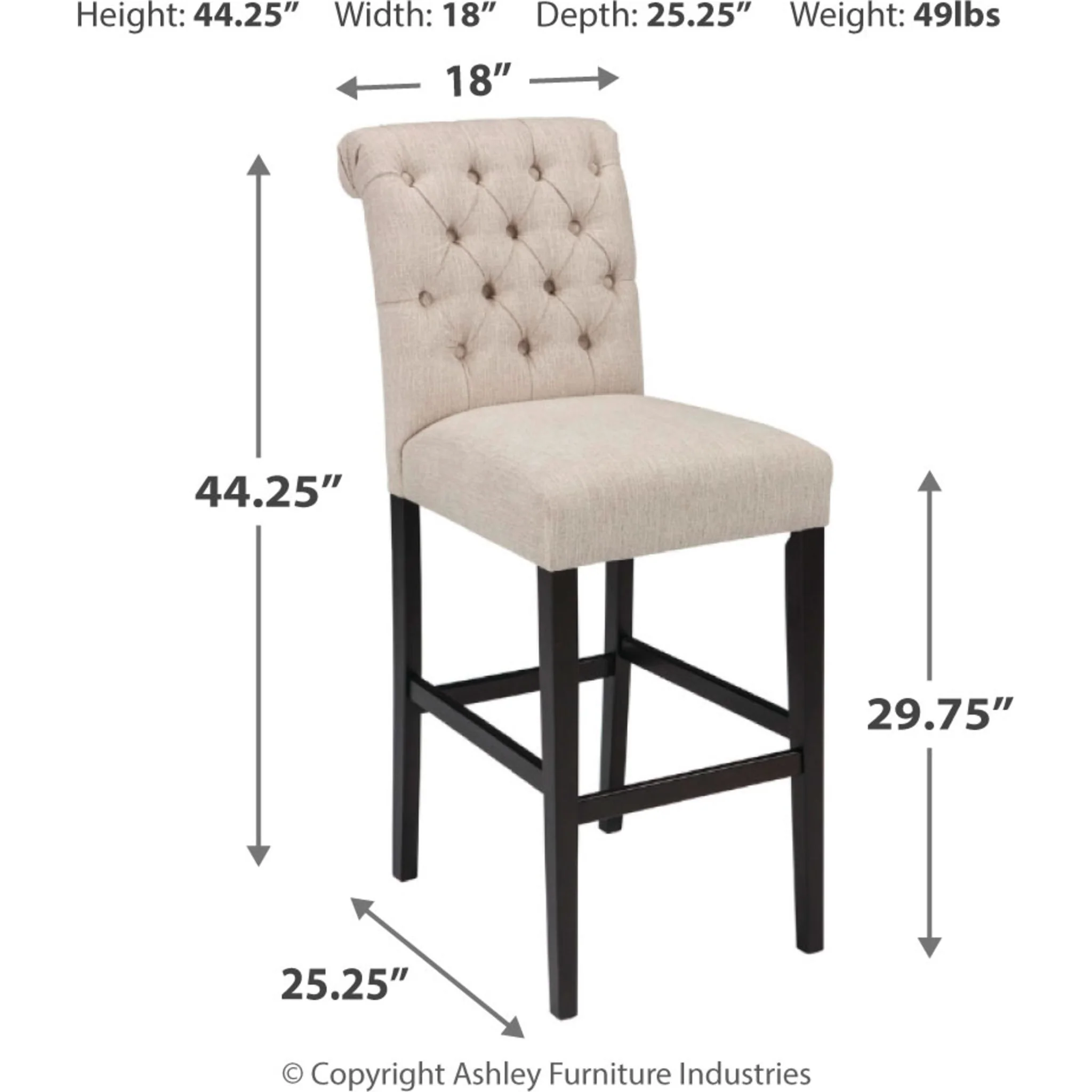 Tripton Bar Stool - Image 3