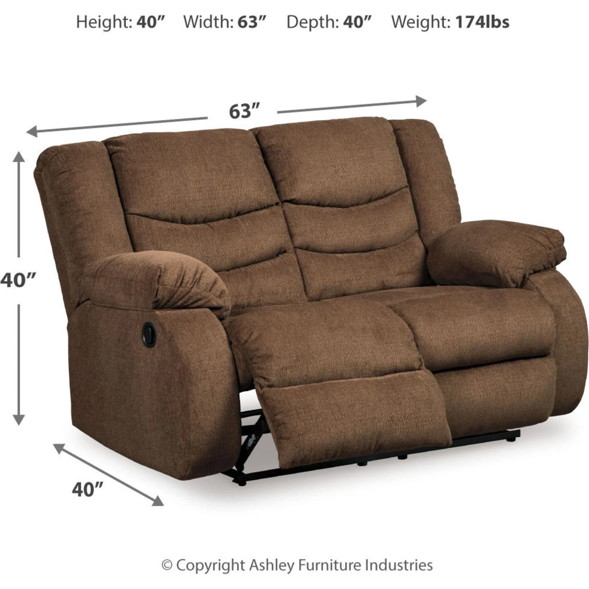 Tulen Reclining Loveseat - Image 5