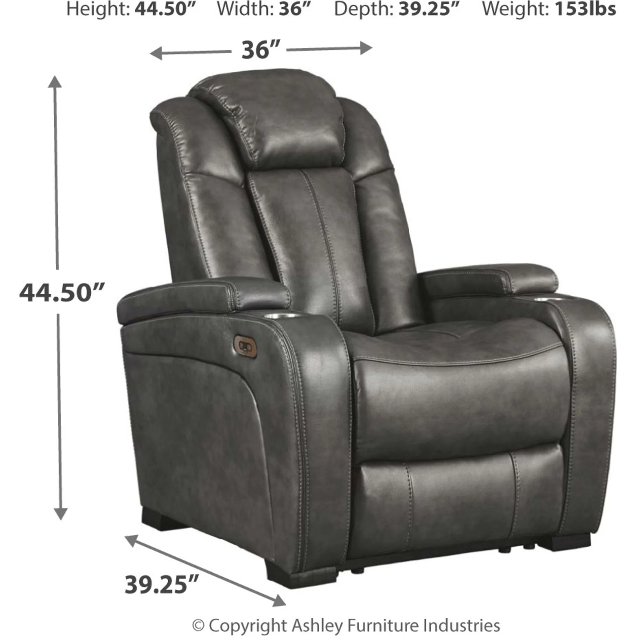 Turbulance Power Recliner with Adjustable Headrest - Image 5