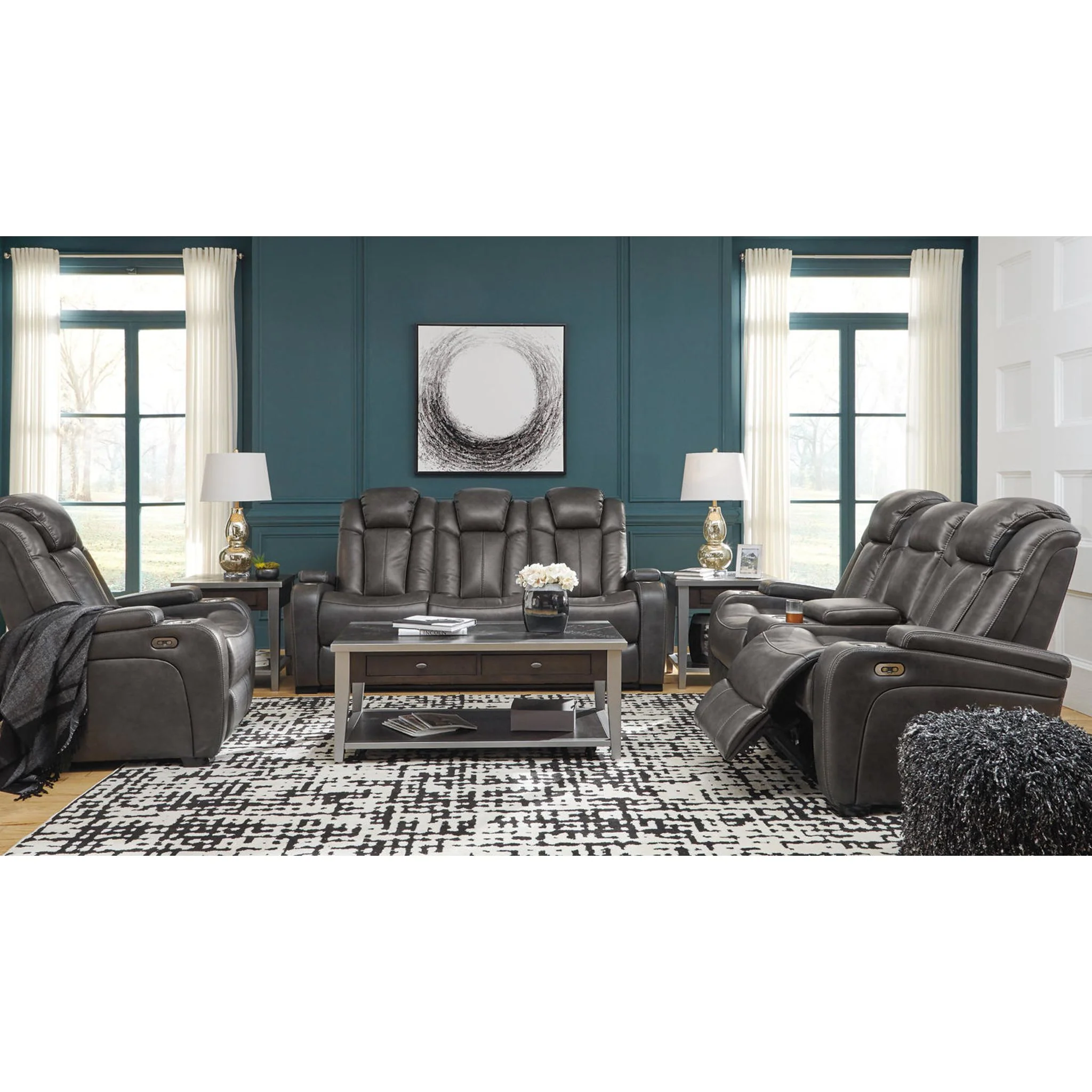 Turbulance Power Reclining Sofa with Adjustable Headrest - Image 9
