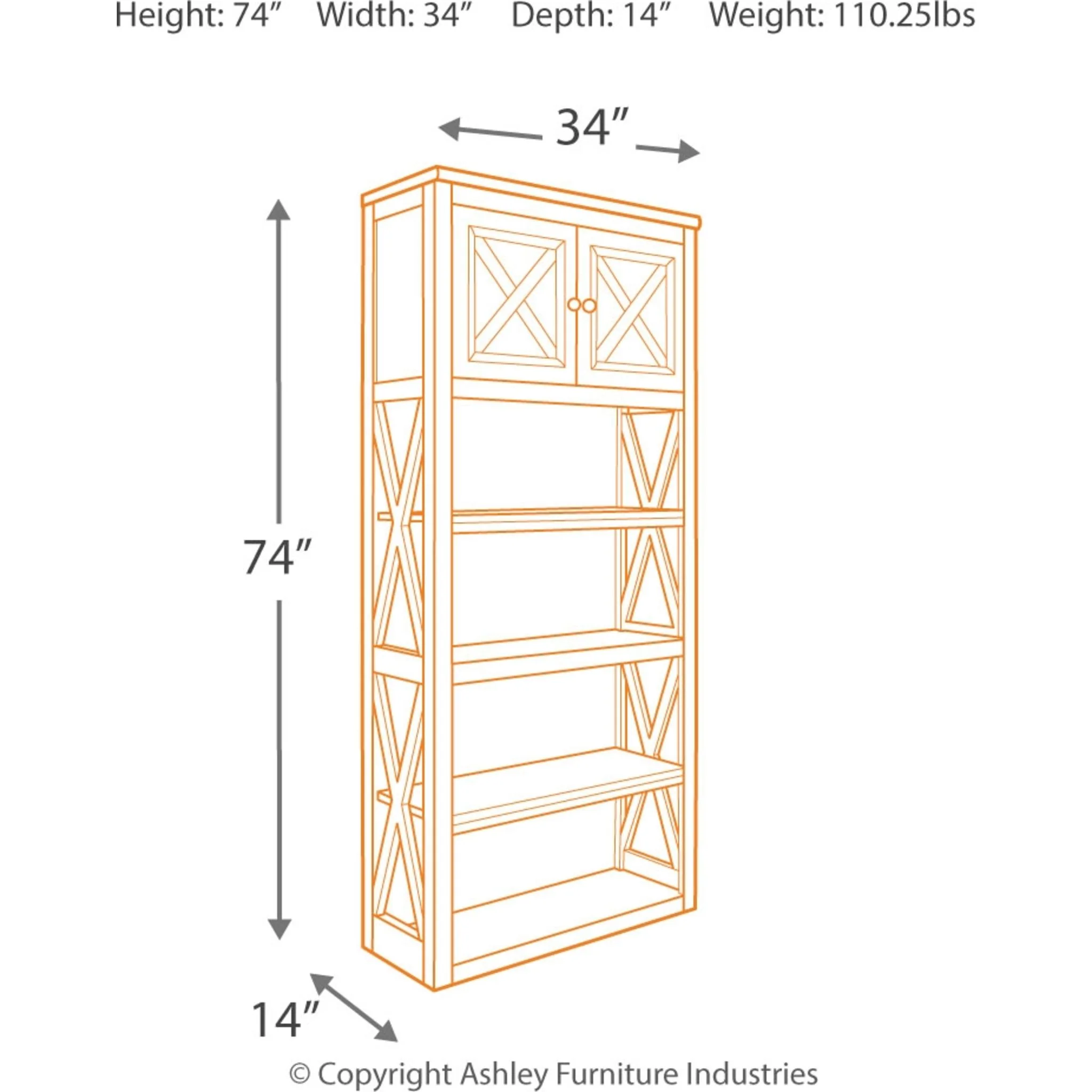 Tyler Creek Large Bookcase - Image 4