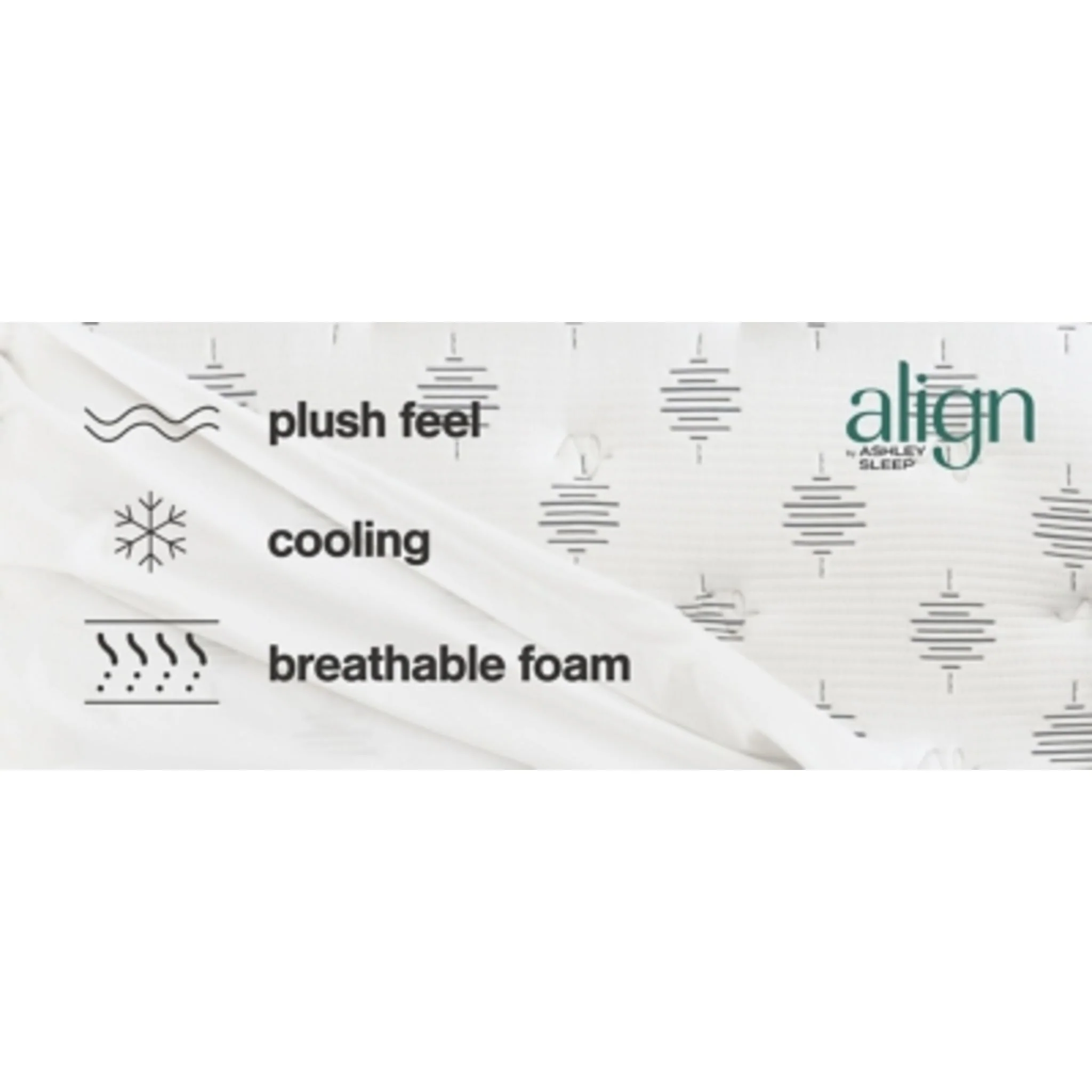 Ashley Sleep Align Plush Pillow Top with Latex - Image 7