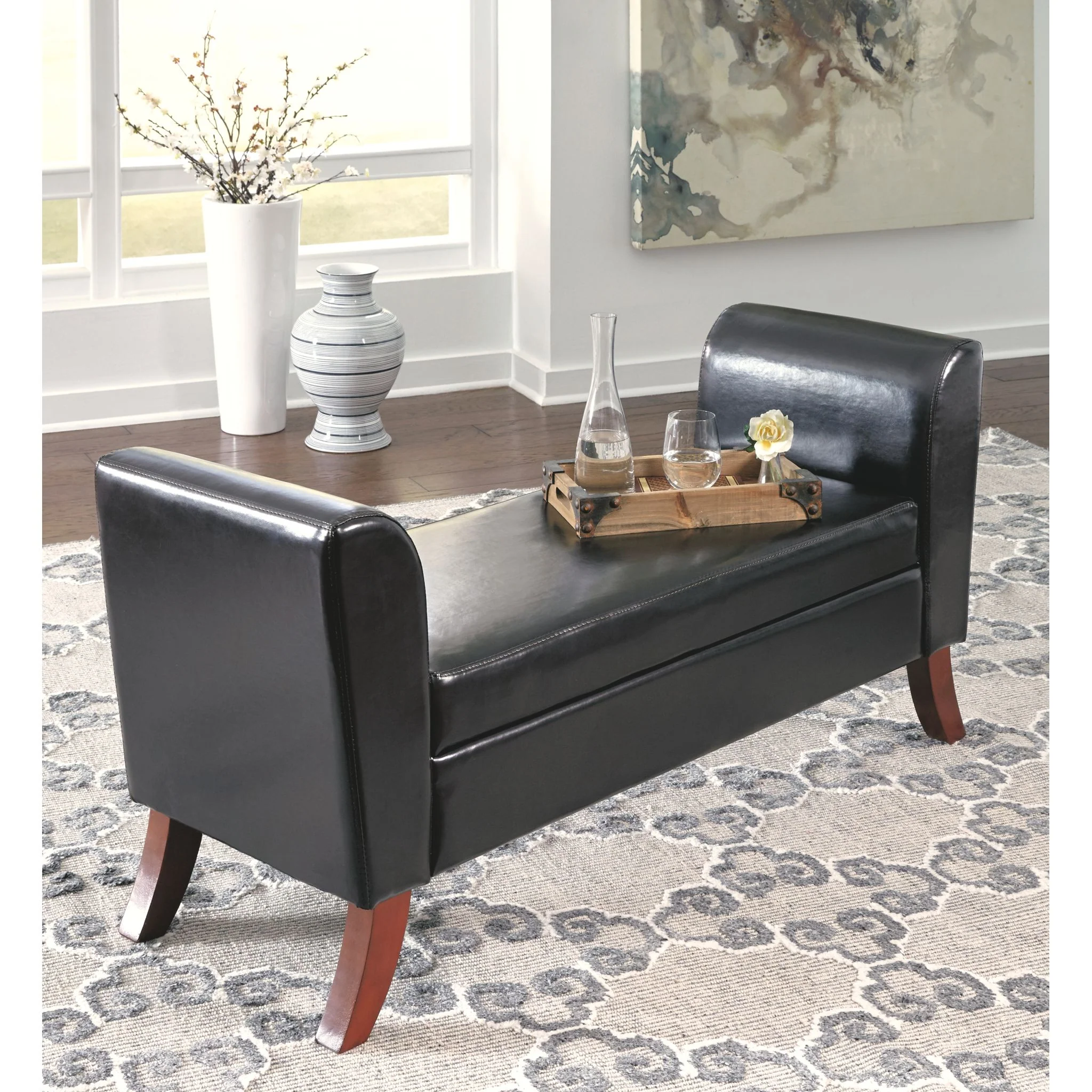Upholstered Storage Bench - Image 3