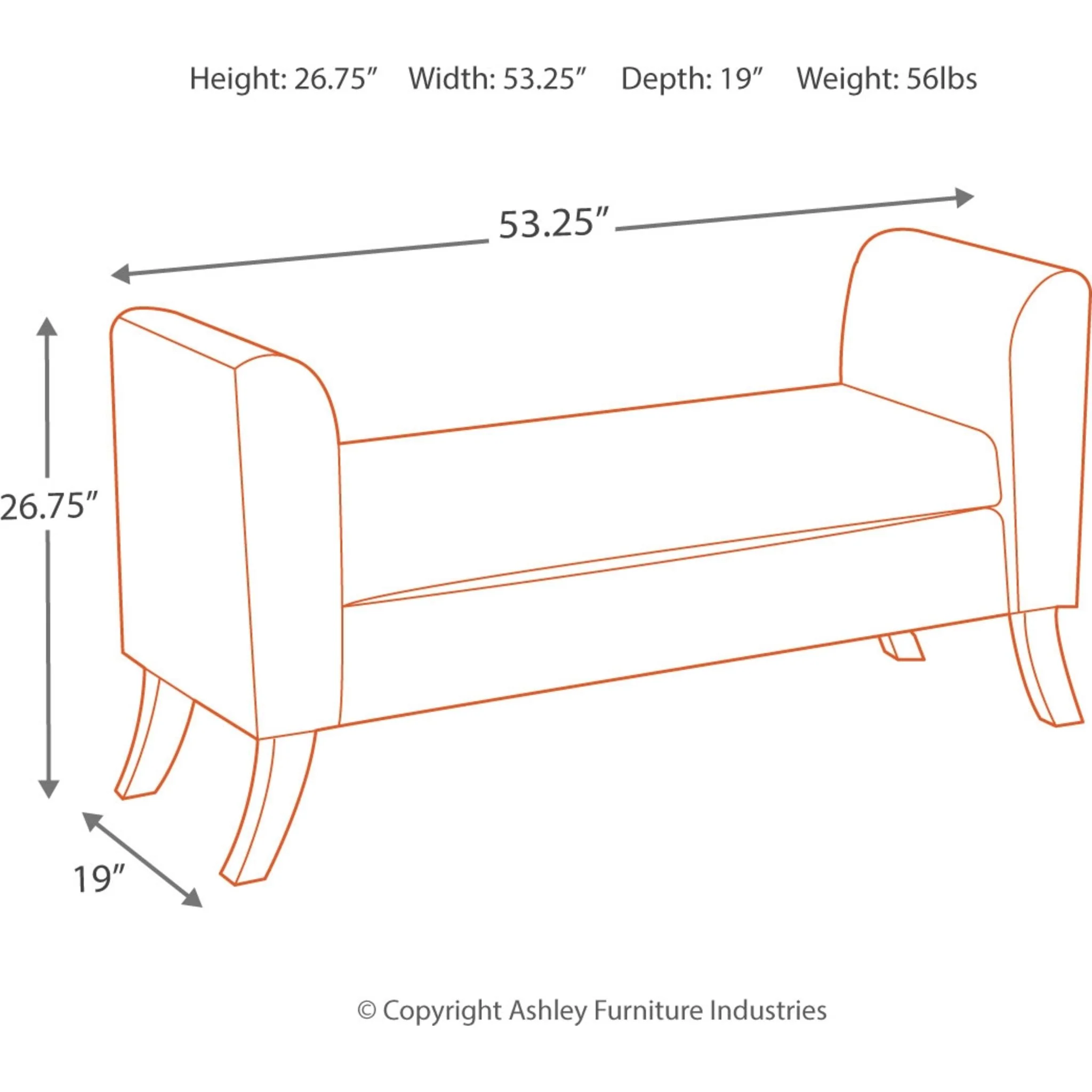 Upholstered Storage Bench - Image 5