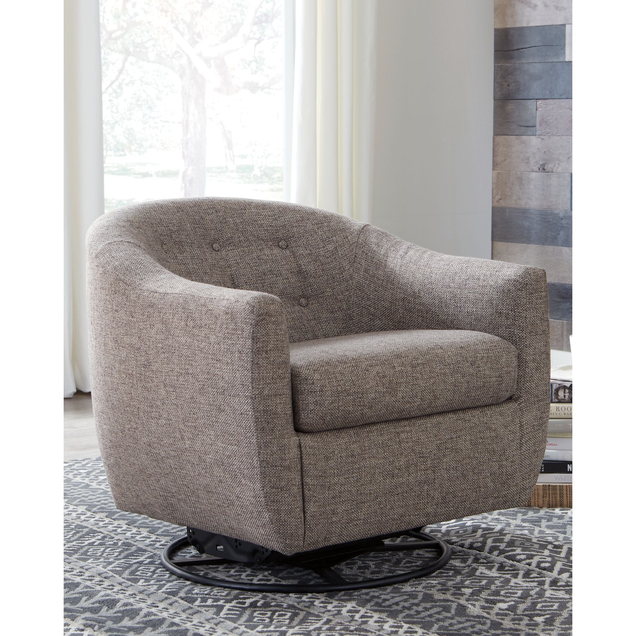 Upshur Swivel Glider Accent Chair - Image 2