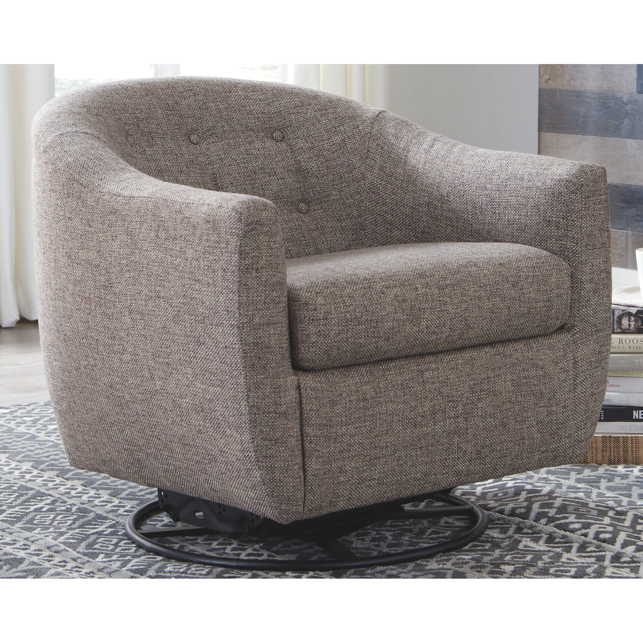 Upshur Swivel Glider Accent Chair - Image 3