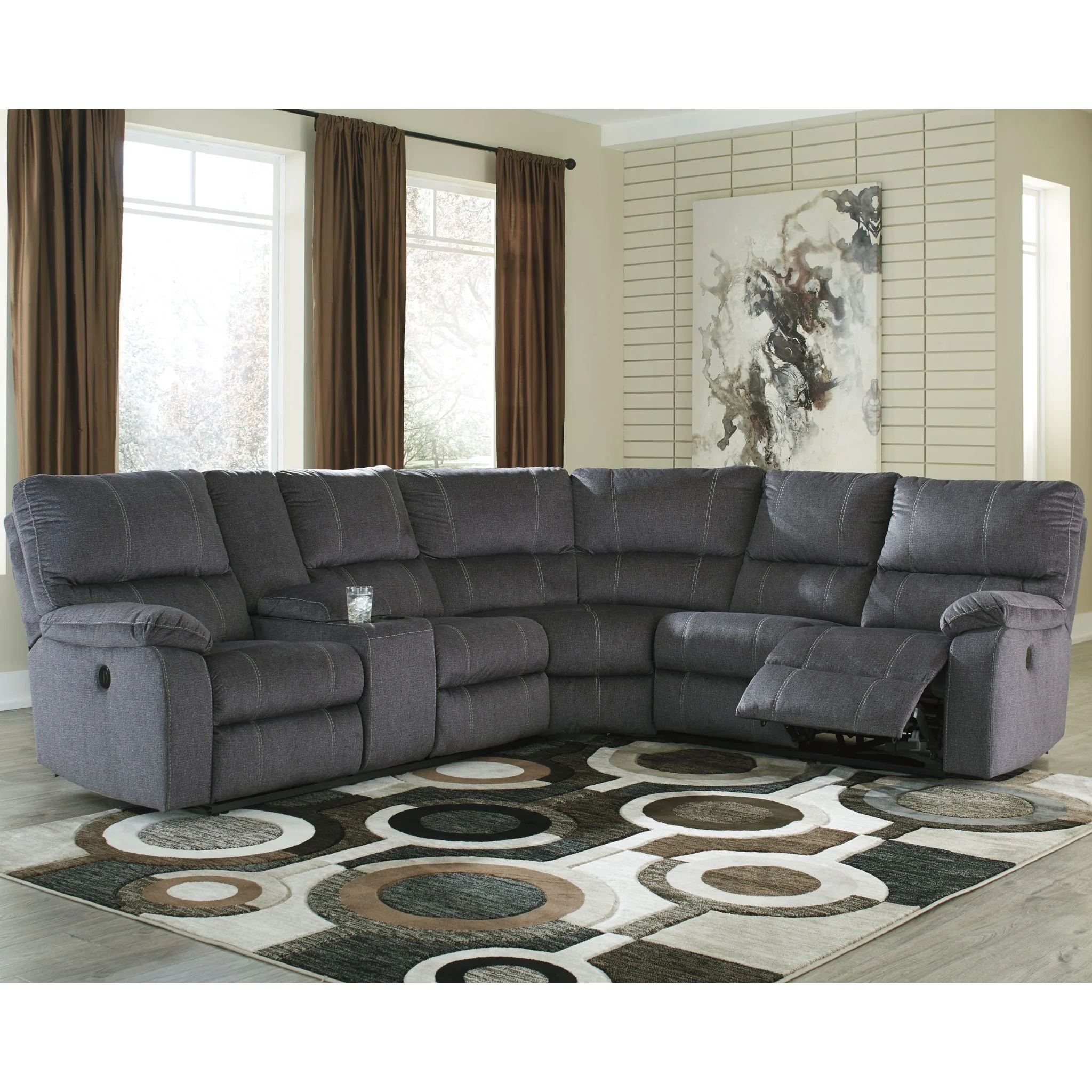 Urbino 3 Piece Power Reclining Sectional - Image 7