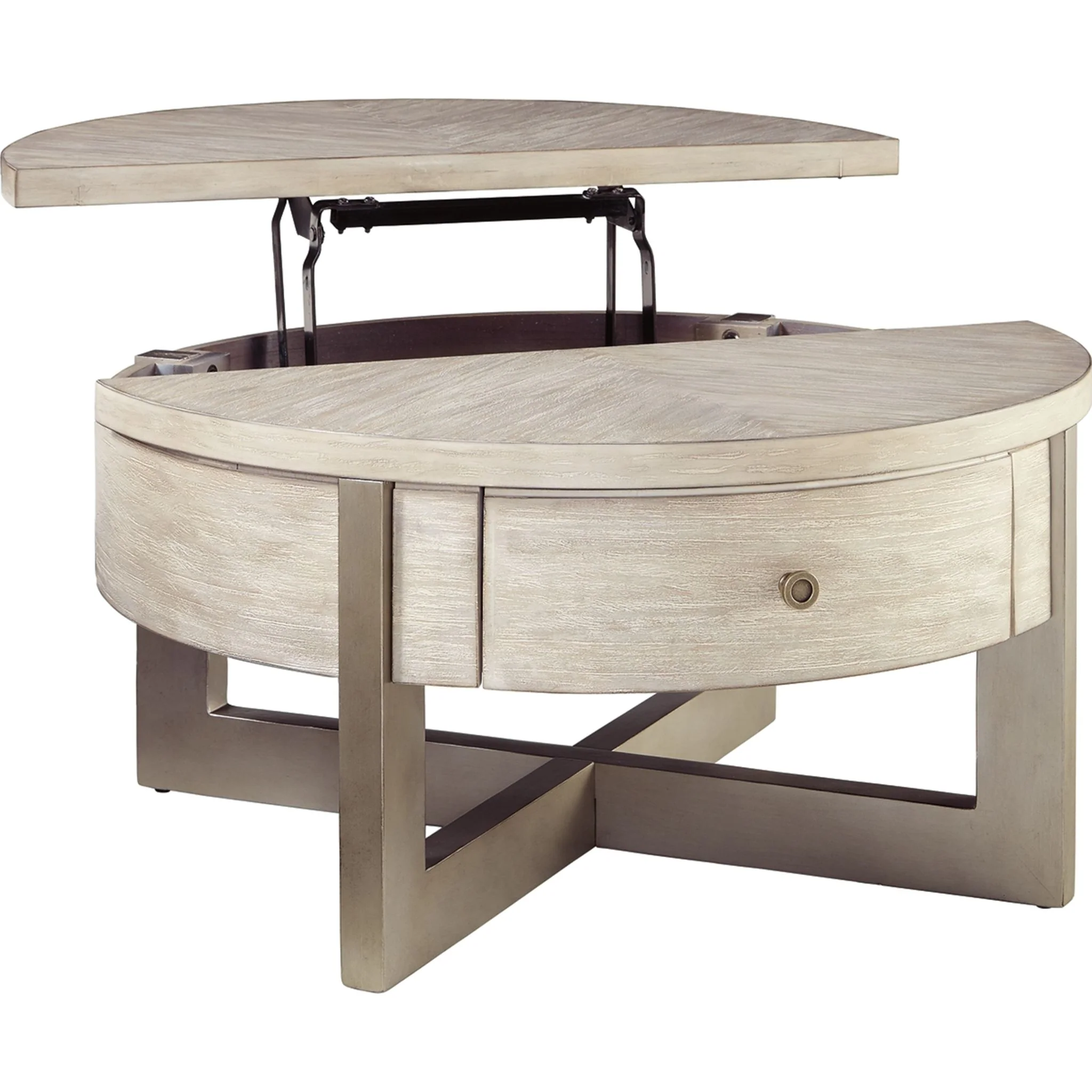 Urlander Round Lift Top Cocktail Table - Image 5